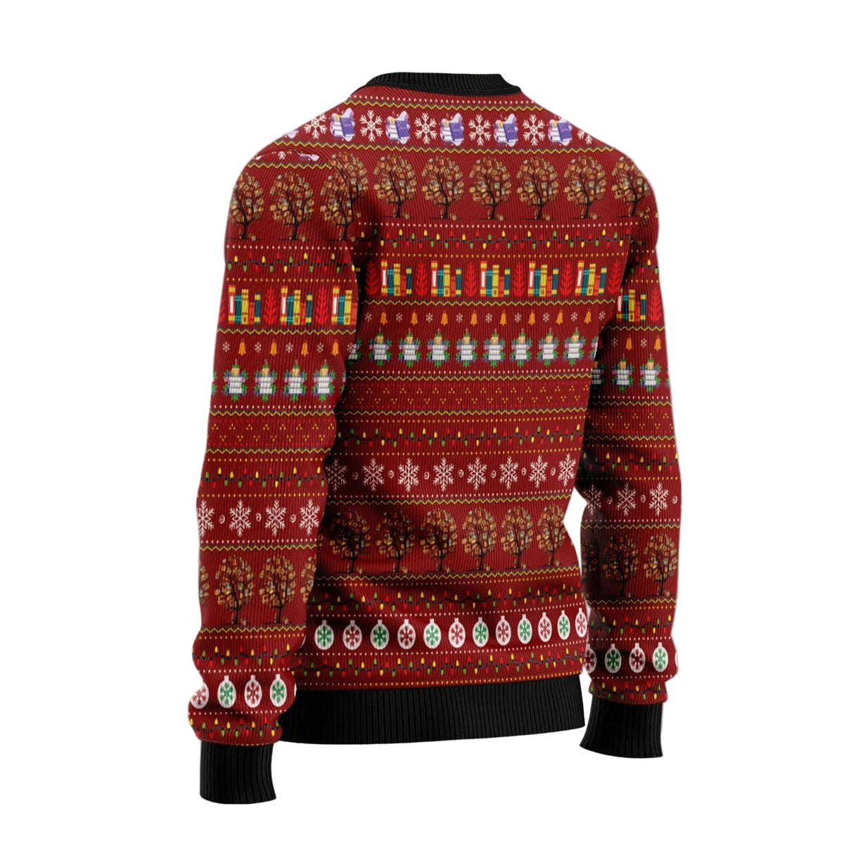 All I Want for Christmas Is Books Ugly Christmas Sweater, Holiday Party Pullover for Men and Women, Gift for Book Lovers