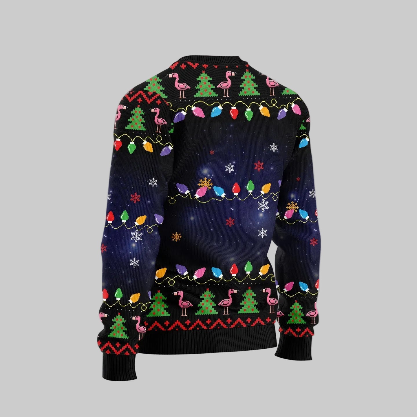Flamingo On The Naughty List Ugly Christmas Sweater, Unisex Holiday Party Pullover, Funny Christmas Gift for Men Women