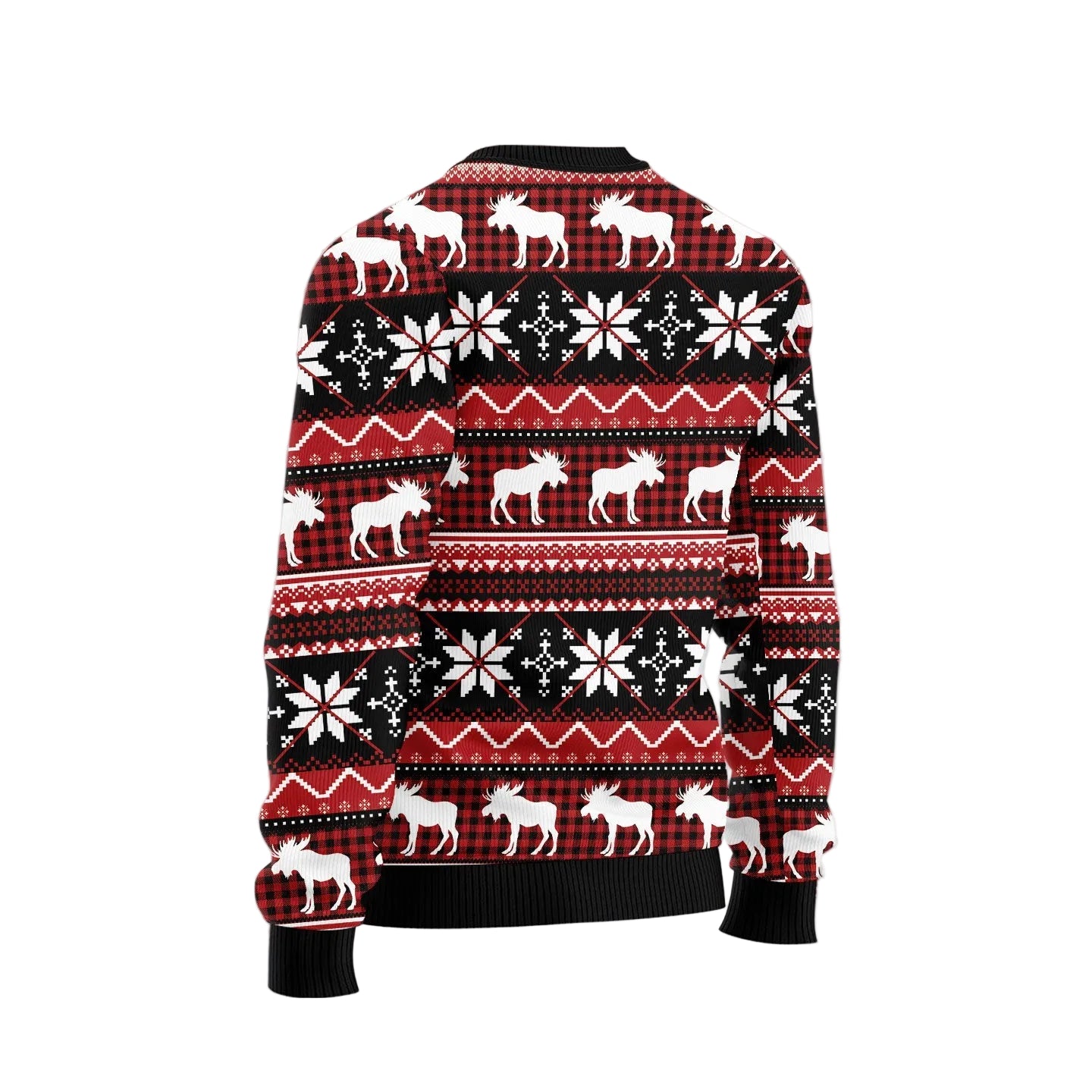 Merry Christmoose Ugly Christmas Sweater, Unisex Holiday Party Outfit, Xmas Gift for Moose and Wildlife Lovers