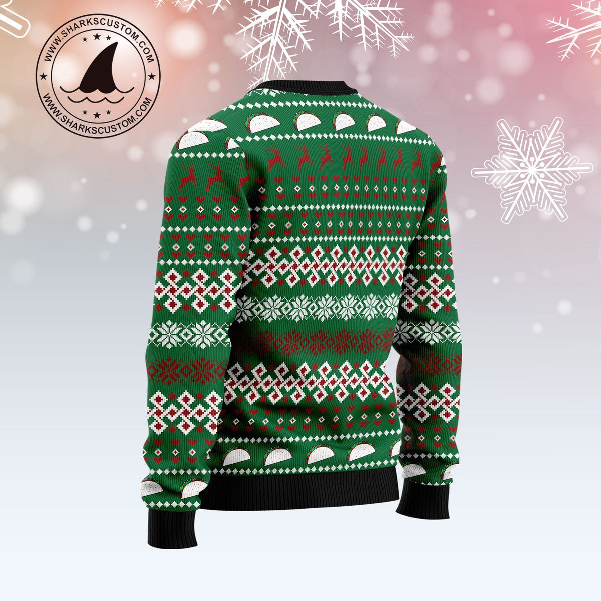 Keep Your Holiday Diet Balanced With Tacos Ugly Christmas Sweater | Plus Size Party Outfit for Taco Lovers