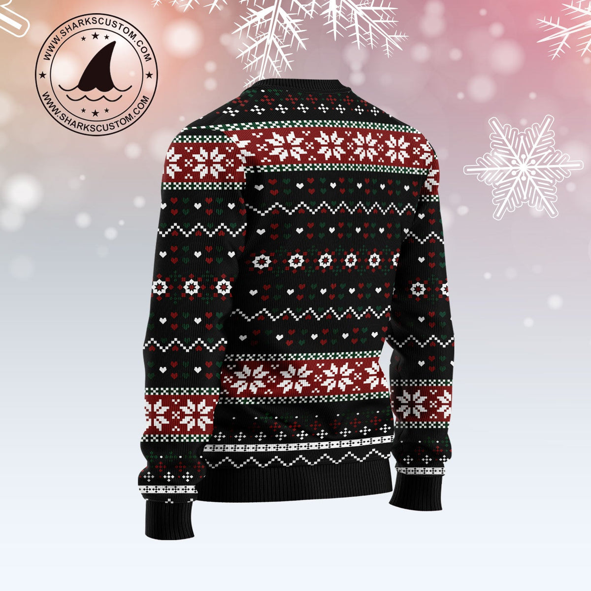 Let It Snow Red Truck Ugly Christmas Sweater | Unisex Holiday Party Outfit | Holiday Party Wear for Men & Women
