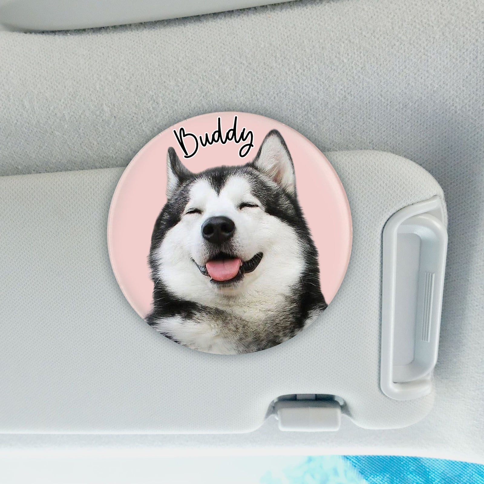 Custom Photo Acrylic Car Visor Clip
