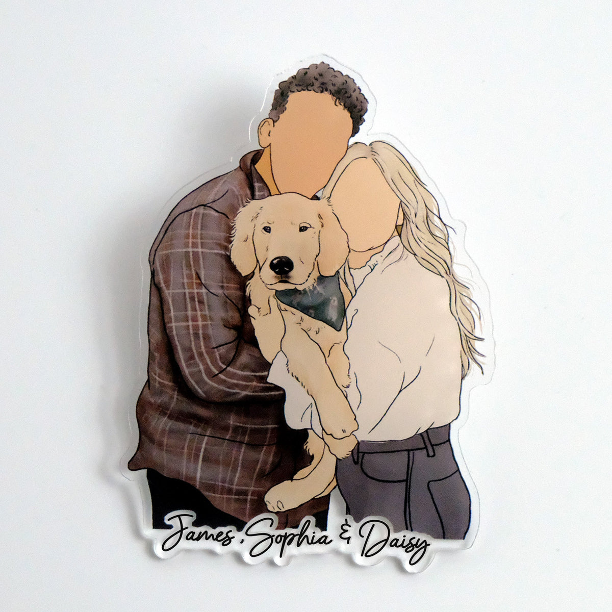 Custom Human Drawing Car Visor Clip