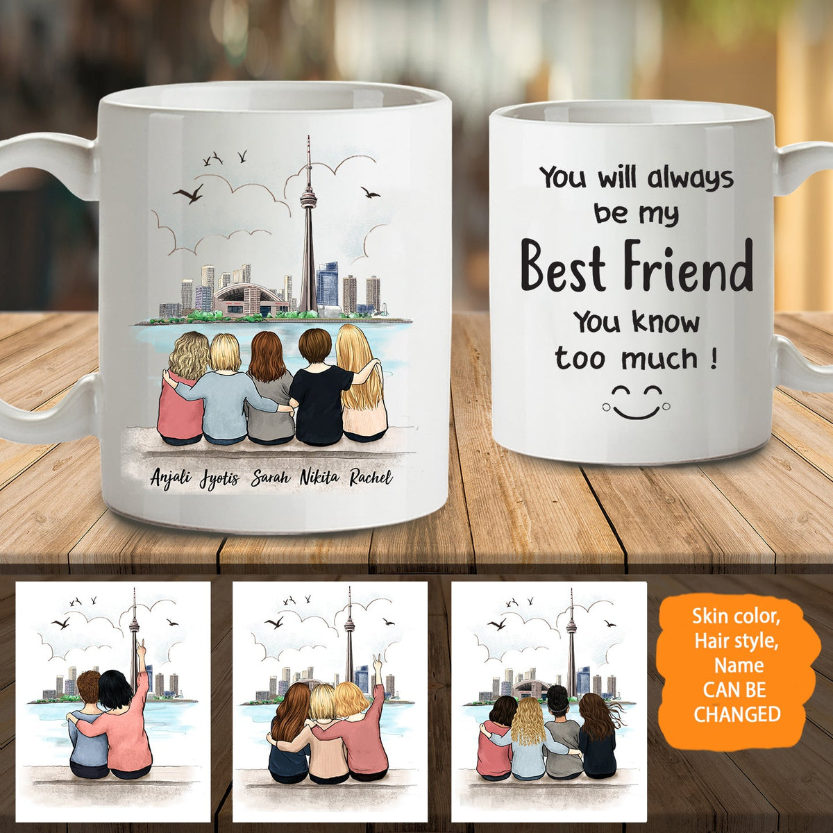 Personalized Best Friend Coffee Mug - CN Towel