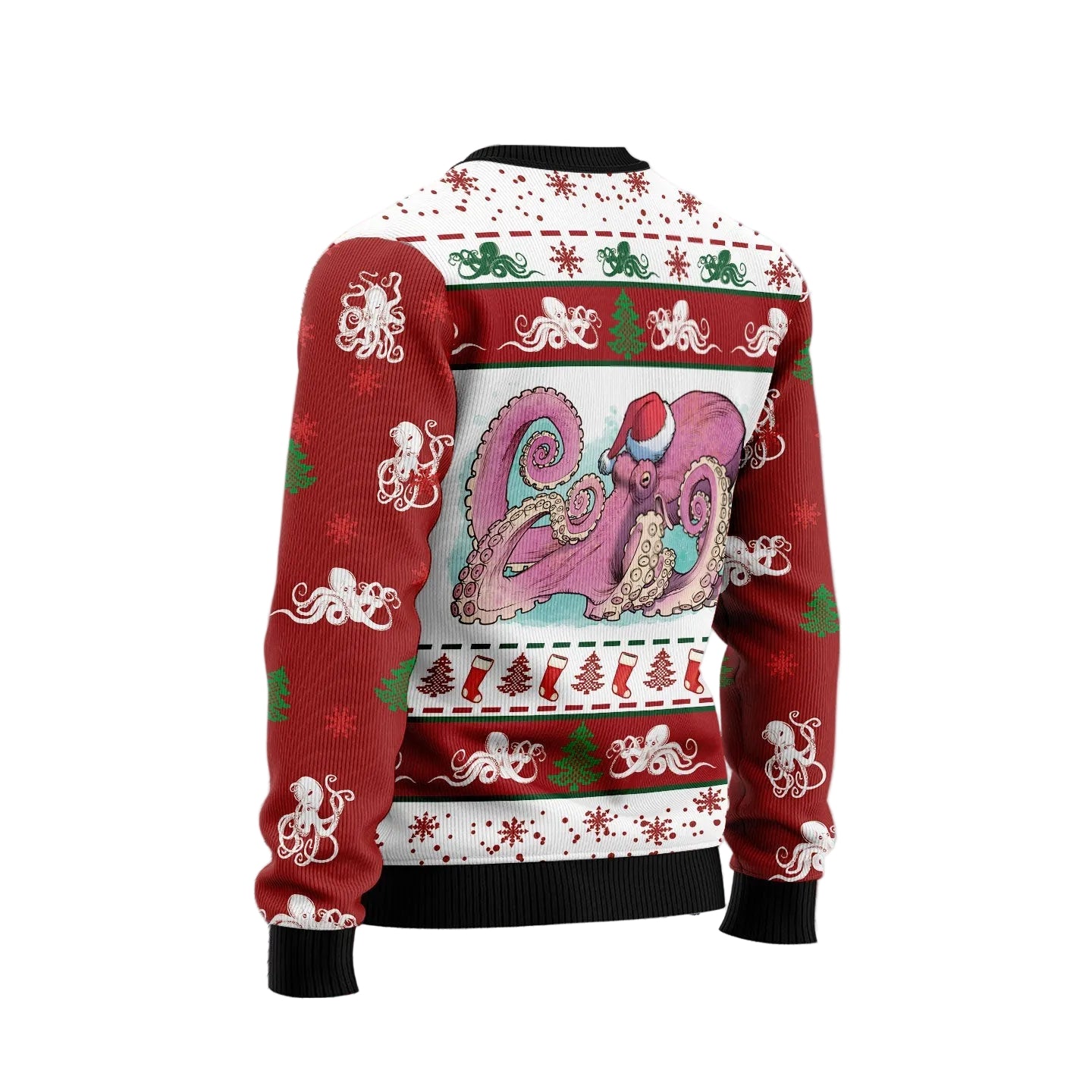 Octopus Noel Christmas Ugly Christmas Sweater, Unisex Holiday Party Outfit, Gift for Octopus and Ocean Lovers