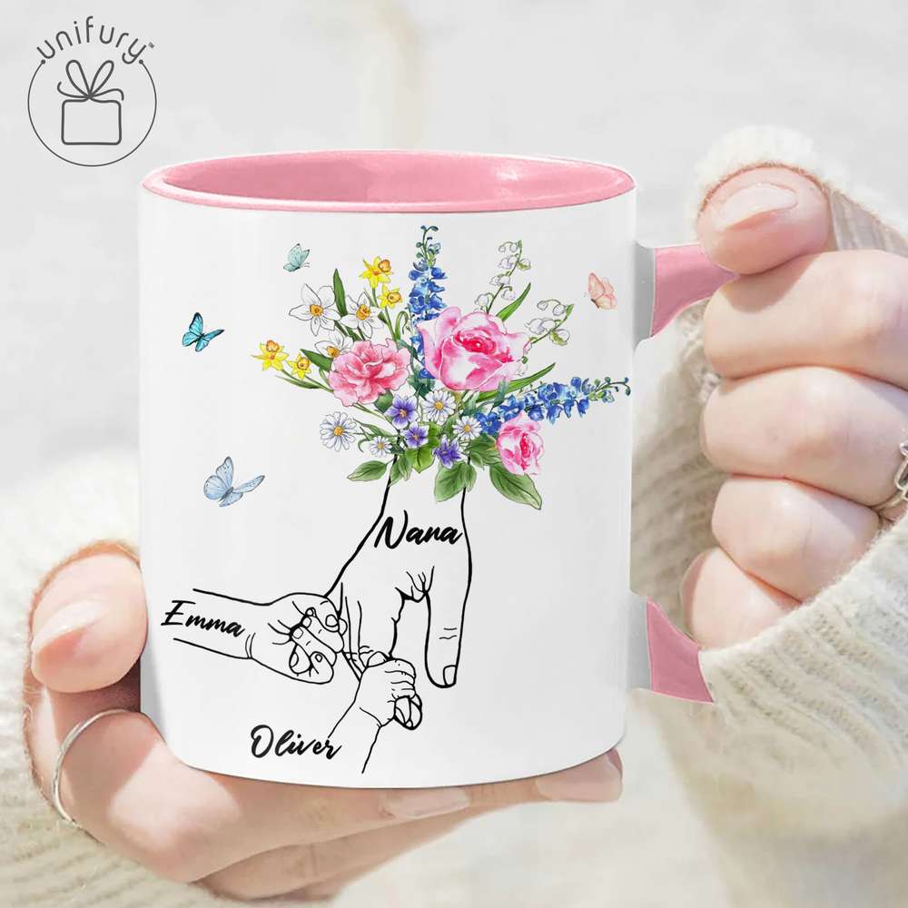 Holding Hands Accent Mug Gifts For Mom Style 1