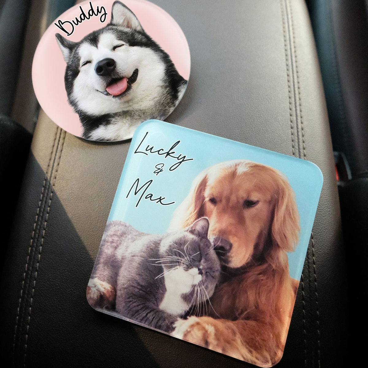 Custom Photo Acrylic Car Visor Clip