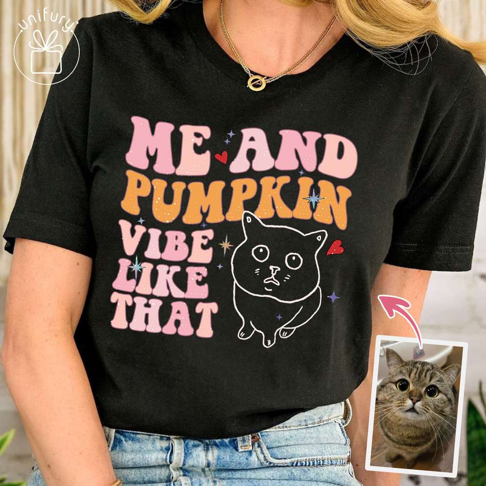 Vibe Like That Ugly Art Line T-shirt For Cat Lovers
