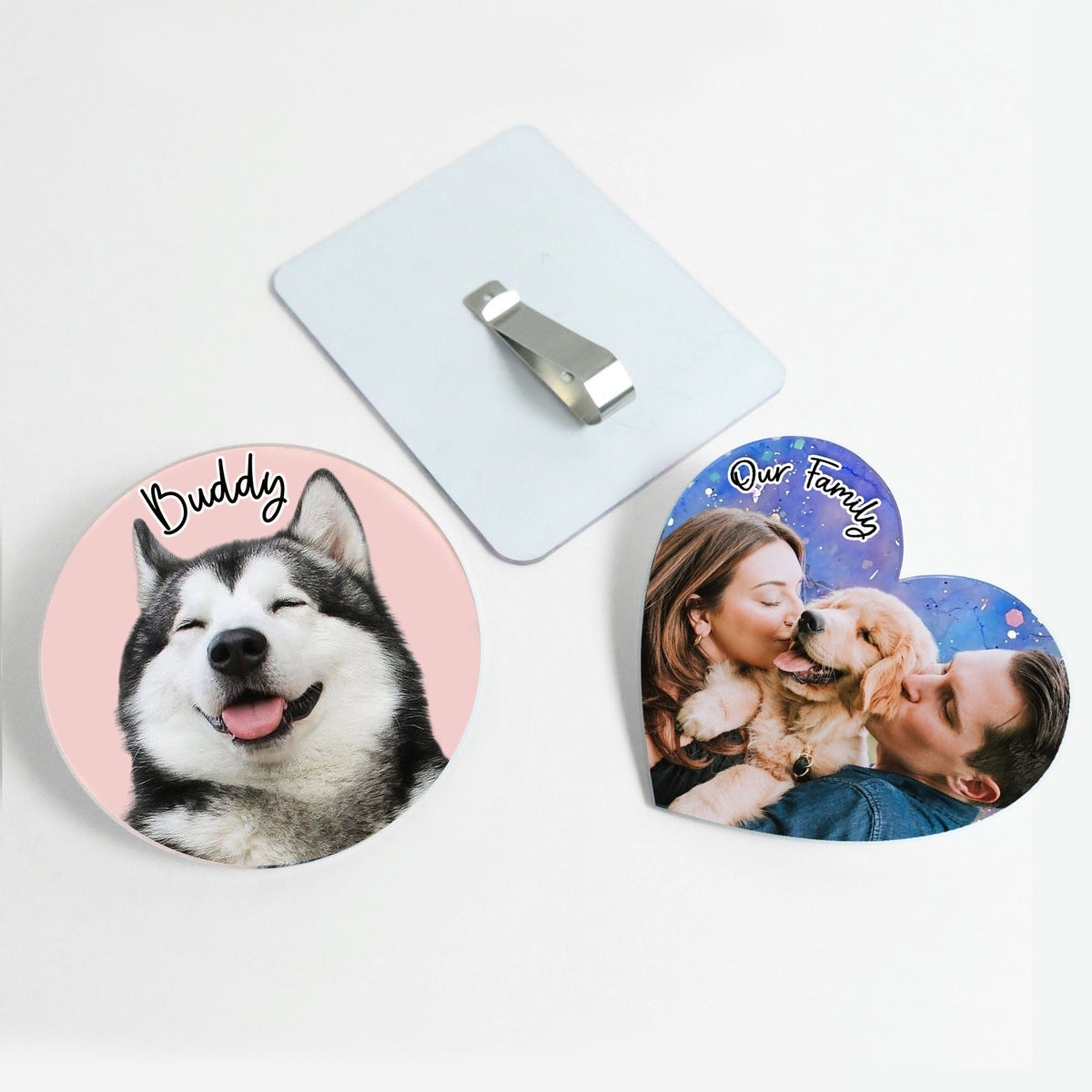 Custom Photo Acrylic Car Visor Clip
