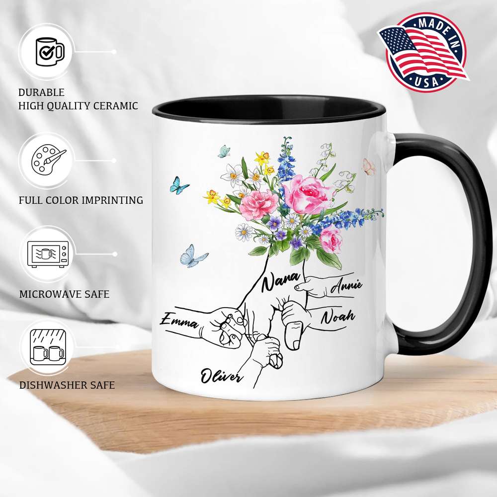 Holding Hands Accent Mug Gifts For Mom Style 1