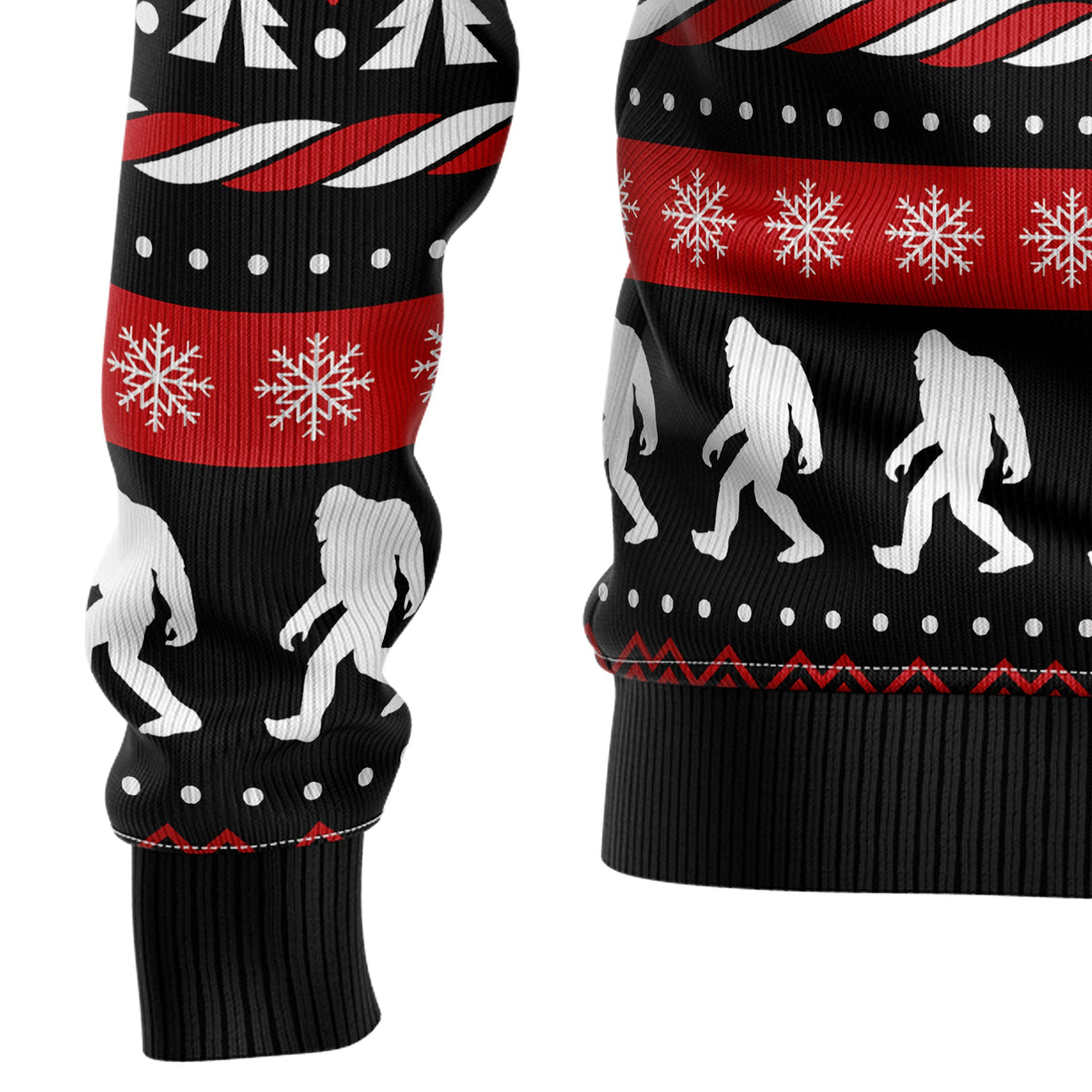 Vintage Bigfoot Ugly Christmas Sweater, Bigfoot Christmas Sweater, Sasquatch Holiday Gift for Men and Women
