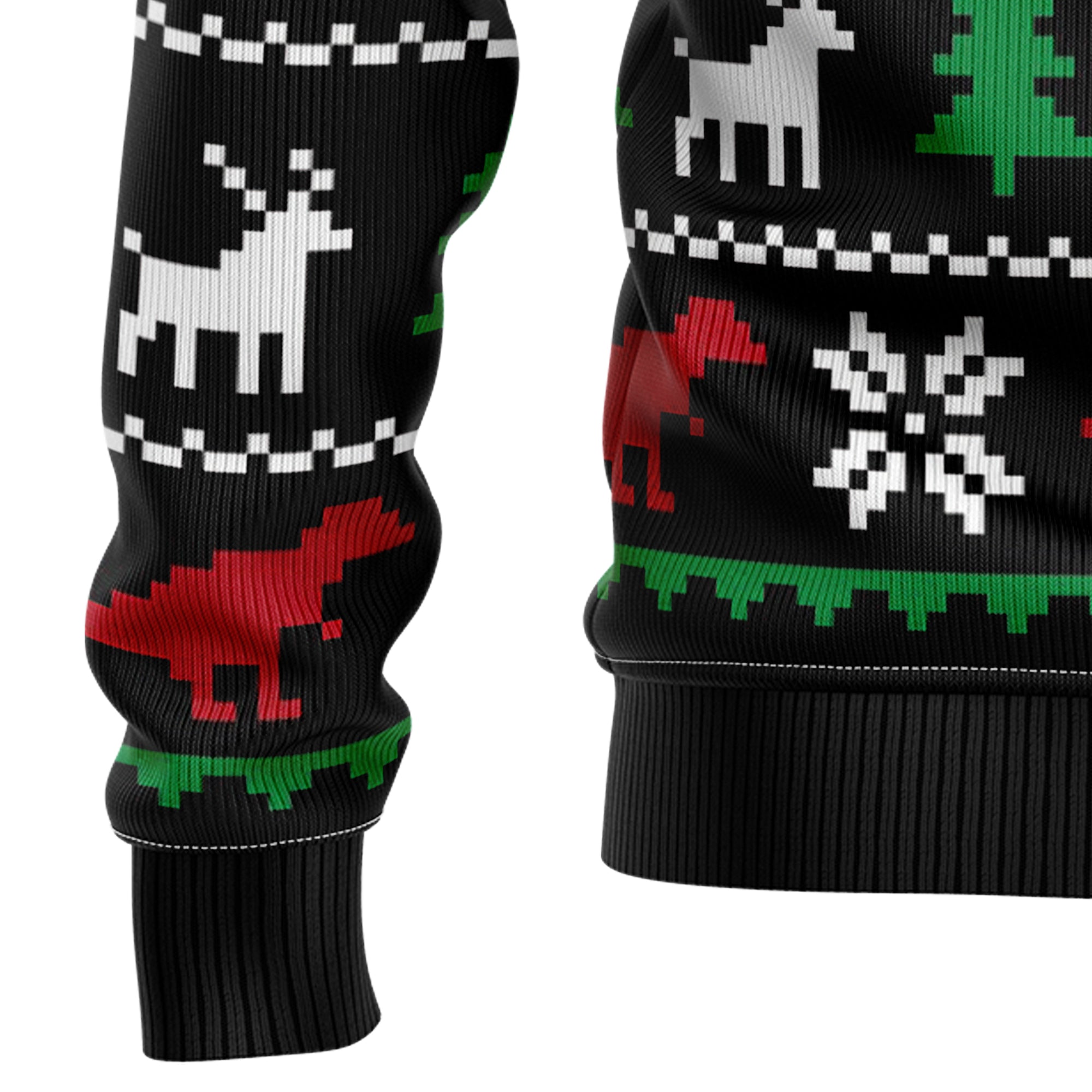 T-Rex Ugly Christmas Sweater, Dinosaur Christmas Sweater, Funny Holiday Sweater, Xmas Gift for Men and Women