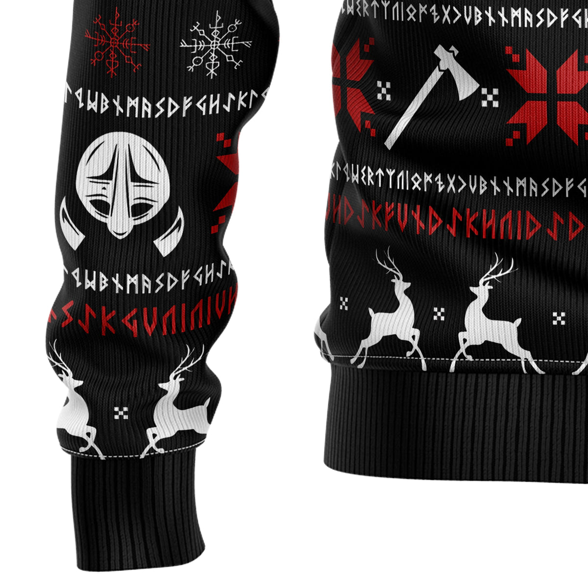 Valhalla Viking Ugly Christmas Sweater, Viking Christmas Sweater, Norse Holiday Sweater, Xmas Gift for Men Women