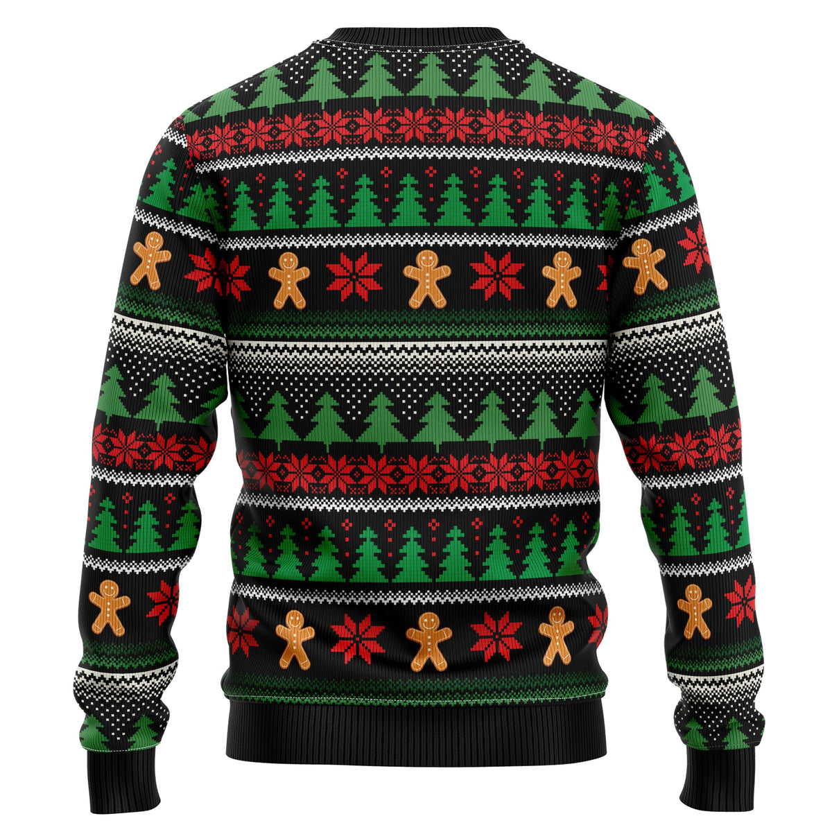 Gingerbread Man Ugly Christmas Sweater, Funny Christmas Cookie Sweater for Adults, Cute Holiday Party Outfit and Xmas Gift