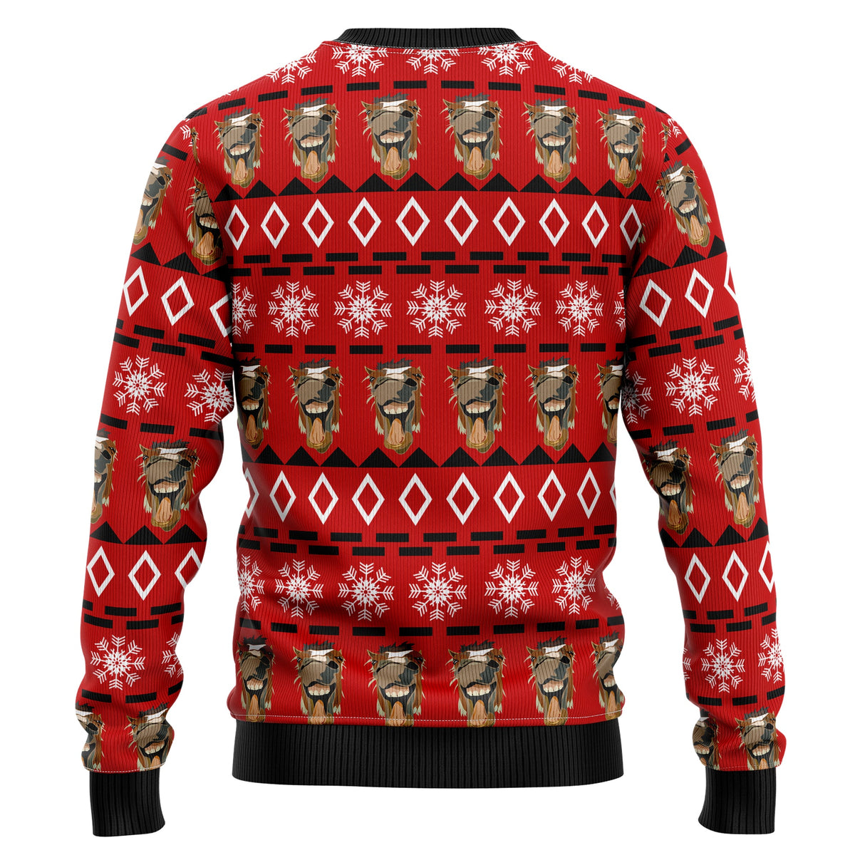 Funny Horse Christmas Ugly Christmas Sweater, Horse Lover Holiday Sweater, Equestrian Xmas Gift for Men Women