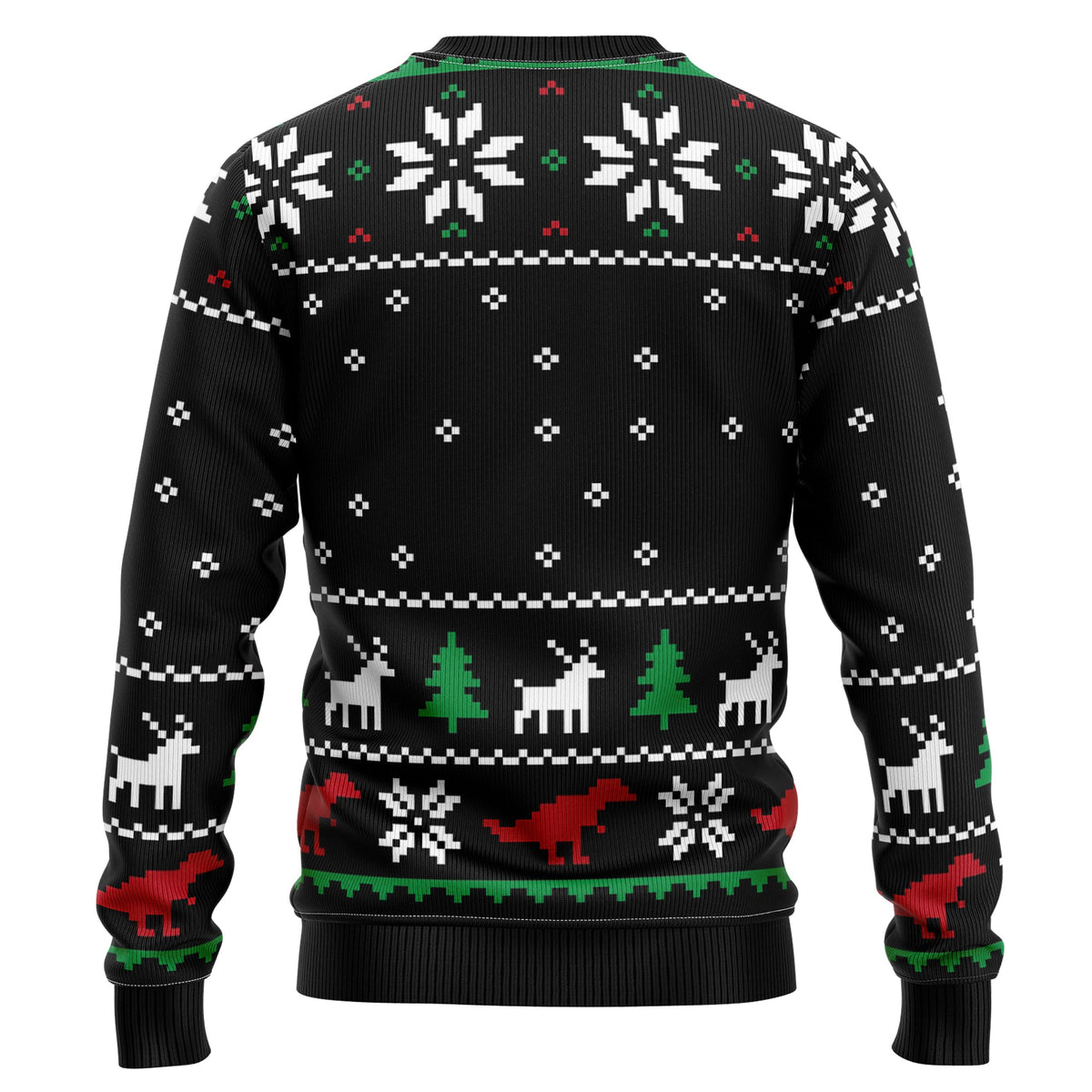 T-Rex Ugly Christmas Sweater, Dinosaur Christmas Sweater, Funny Holiday Sweater, Xmas Gift for Men and Women
