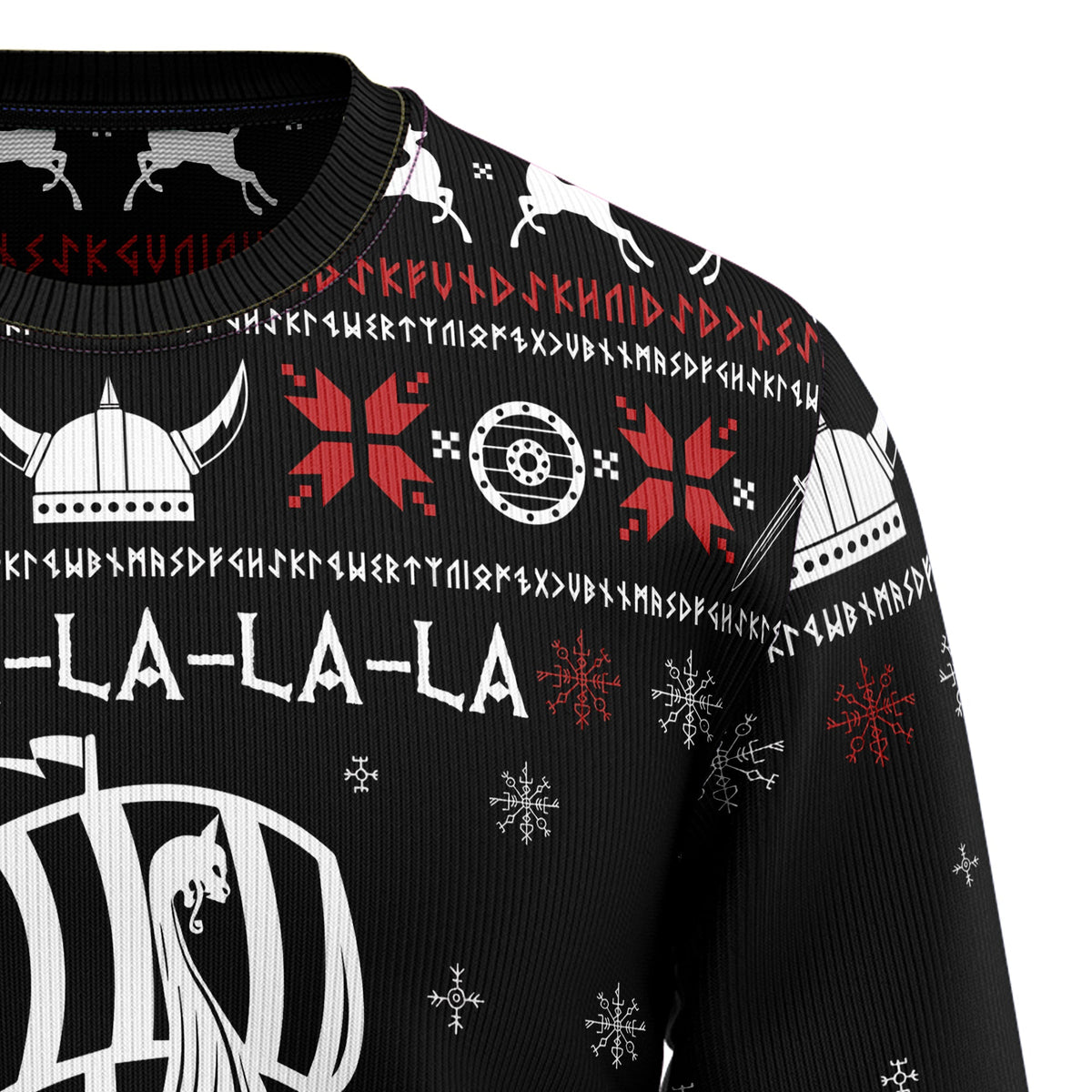 Valhalla Viking Ugly Christmas Sweater, Viking Christmas Sweater, Norse Holiday Sweater, Xmas Gift for Men Women