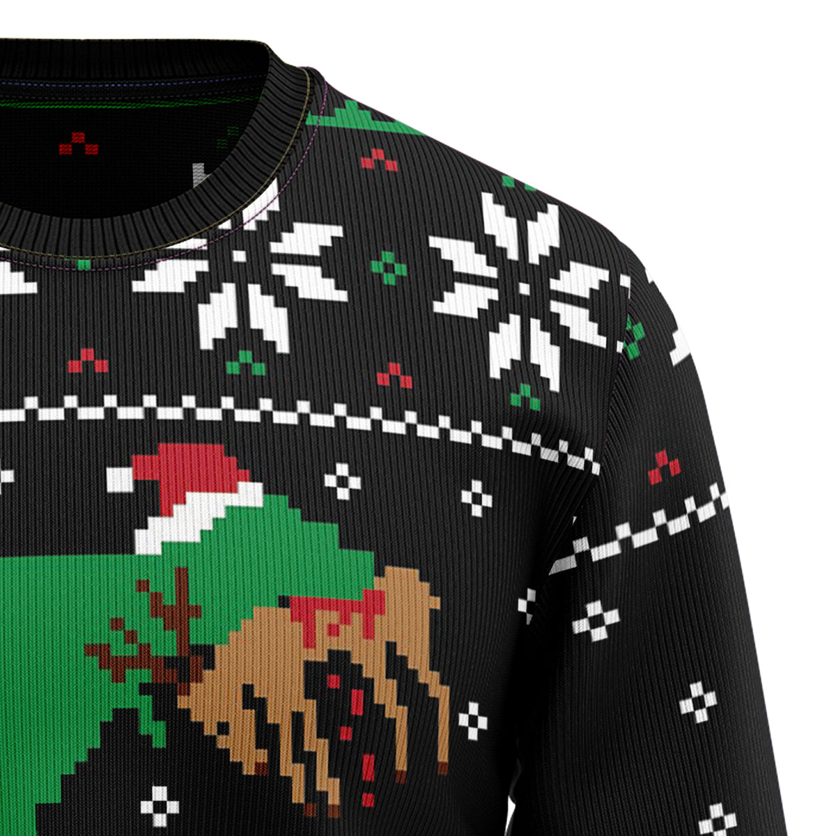T-Rex Ugly Christmas Sweater, Dinosaur Christmas Sweater, Funny Holiday Sweater, Xmas Gift for Men and Women