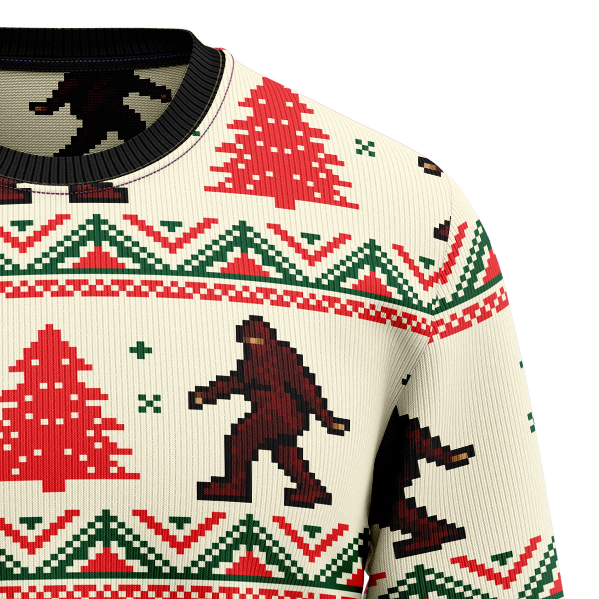 Amazing Bigfoot Ugly Christmas Sweater for Men and Women, Funny Holiday Party Outfit, Festive Christmas Gift