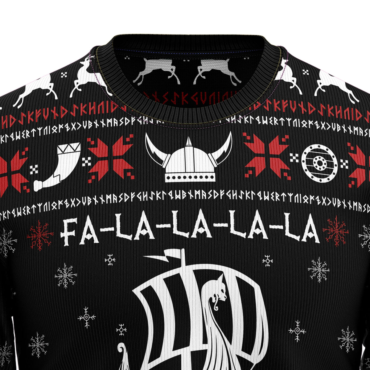 Valhalla Viking Ugly Christmas Sweater, Viking Christmas Sweater, Norse Holiday Sweater, Xmas Gift for Men Women