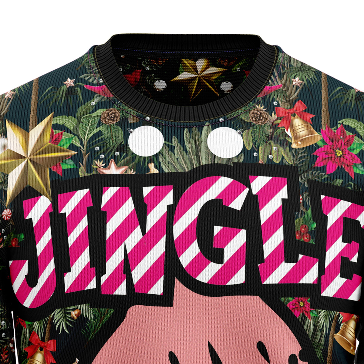 Jingle Balls Ugly Christmas Sweater, Funny Christmas Party Sweater for Men Women, Festive Holiday Gift for Friends and Coworkers