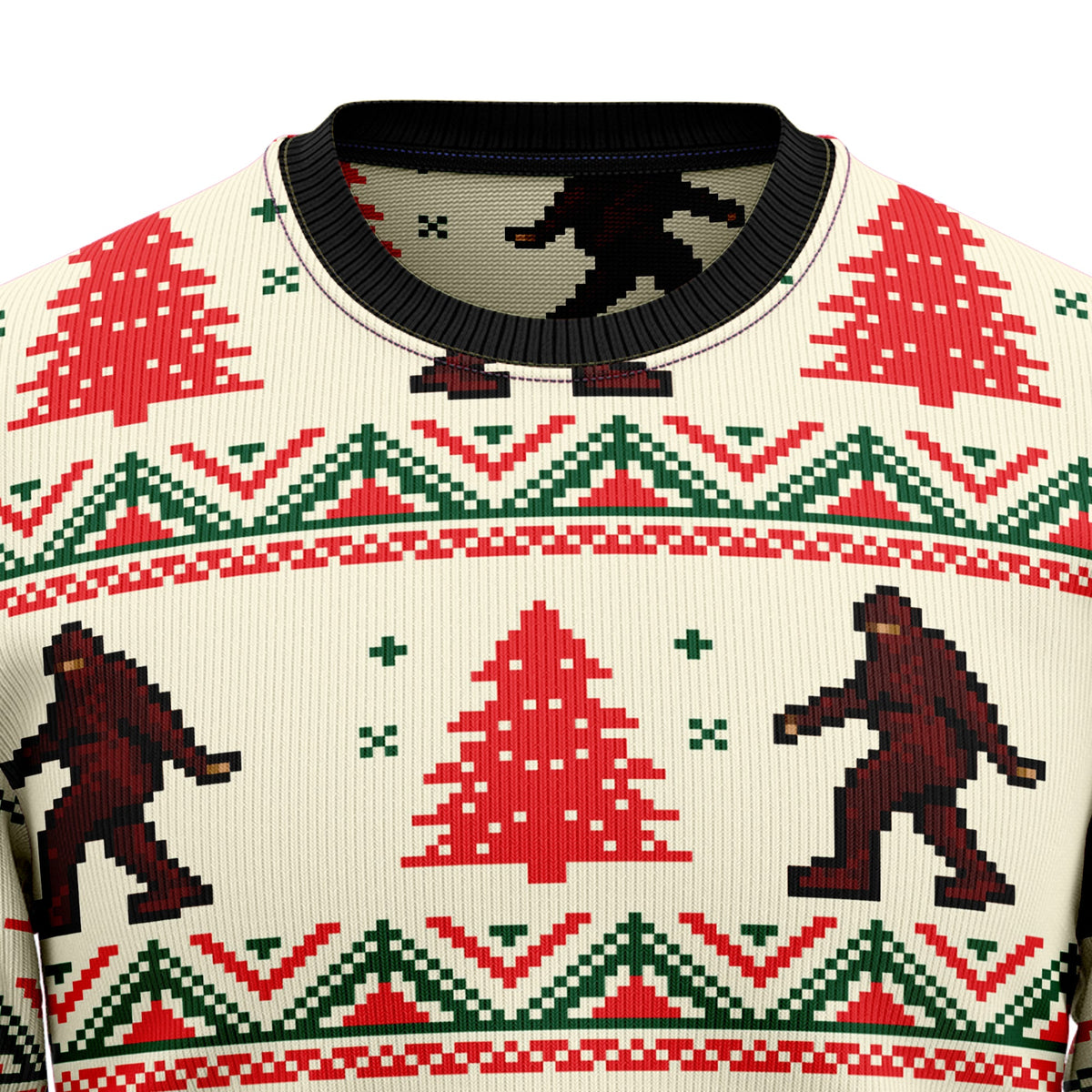 Amazing Bigfoot Ugly Christmas Sweater for Men and Women, Funny Holiday Party Outfit, Festive Christmas Gift