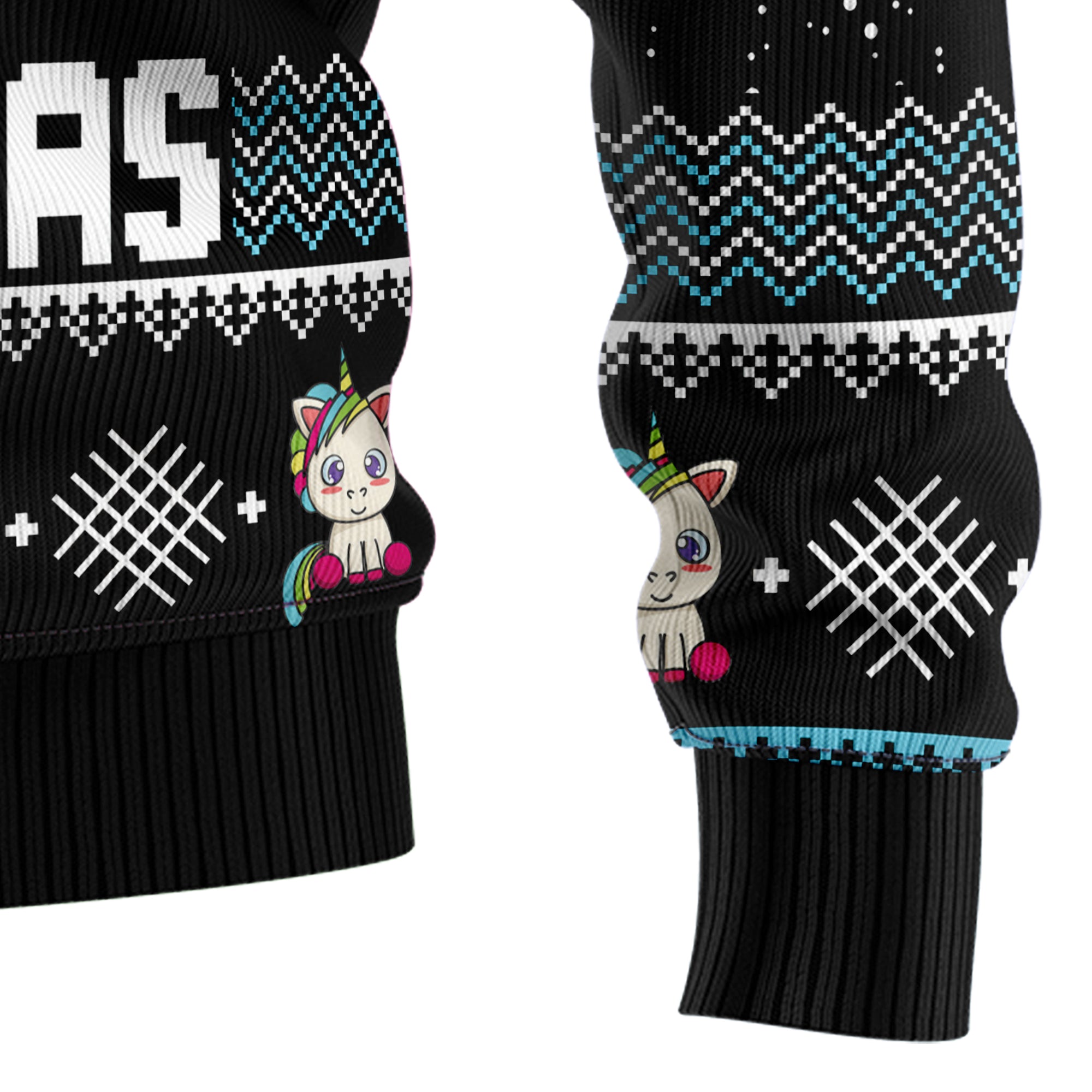 Unicorn Pew Pew Ugly Christmas Sweater, Funny Unicorn Christmas Sweater for Women Men, Cute Fantasy Holiday Gift for Unicorn Fans