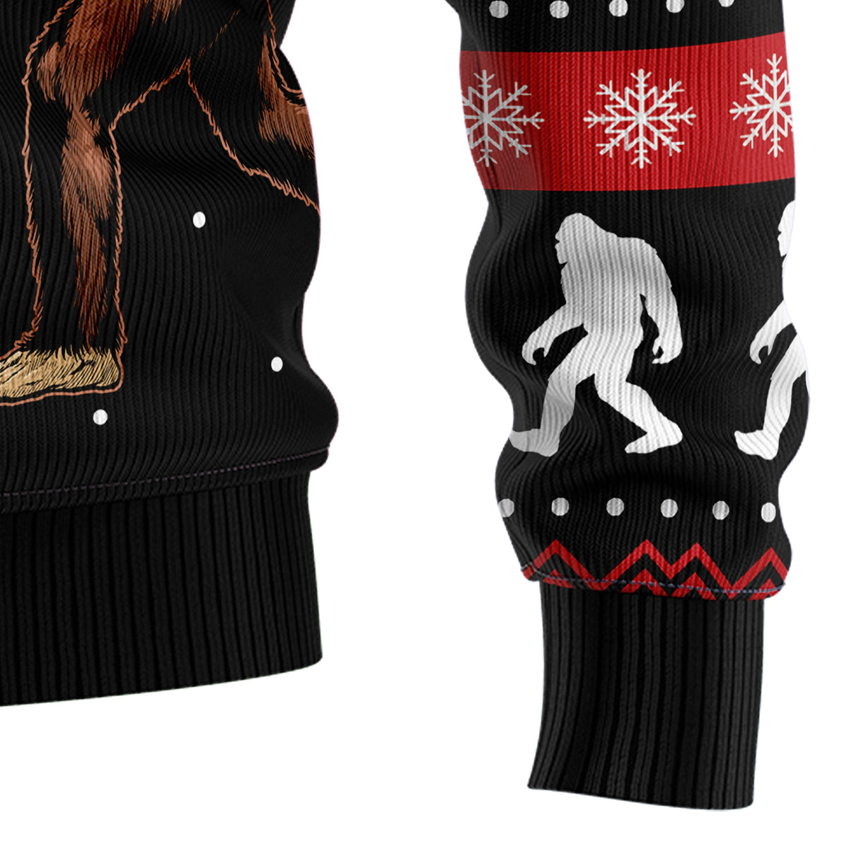 Vintage Bigfoot Ugly Christmas Sweater, Bigfoot Christmas Sweater, Sasquatch Holiday Gift for Men and Women