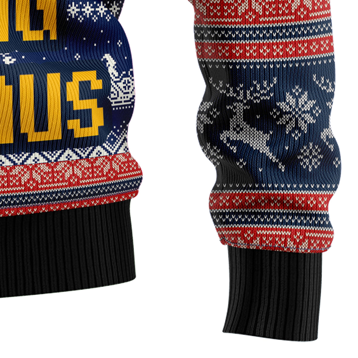 Drinking With Claus Ugly Christmas Sweater, Funny Santa Beer Christmas Sweater for Adults, Holiday Party Gift for Friends and Family