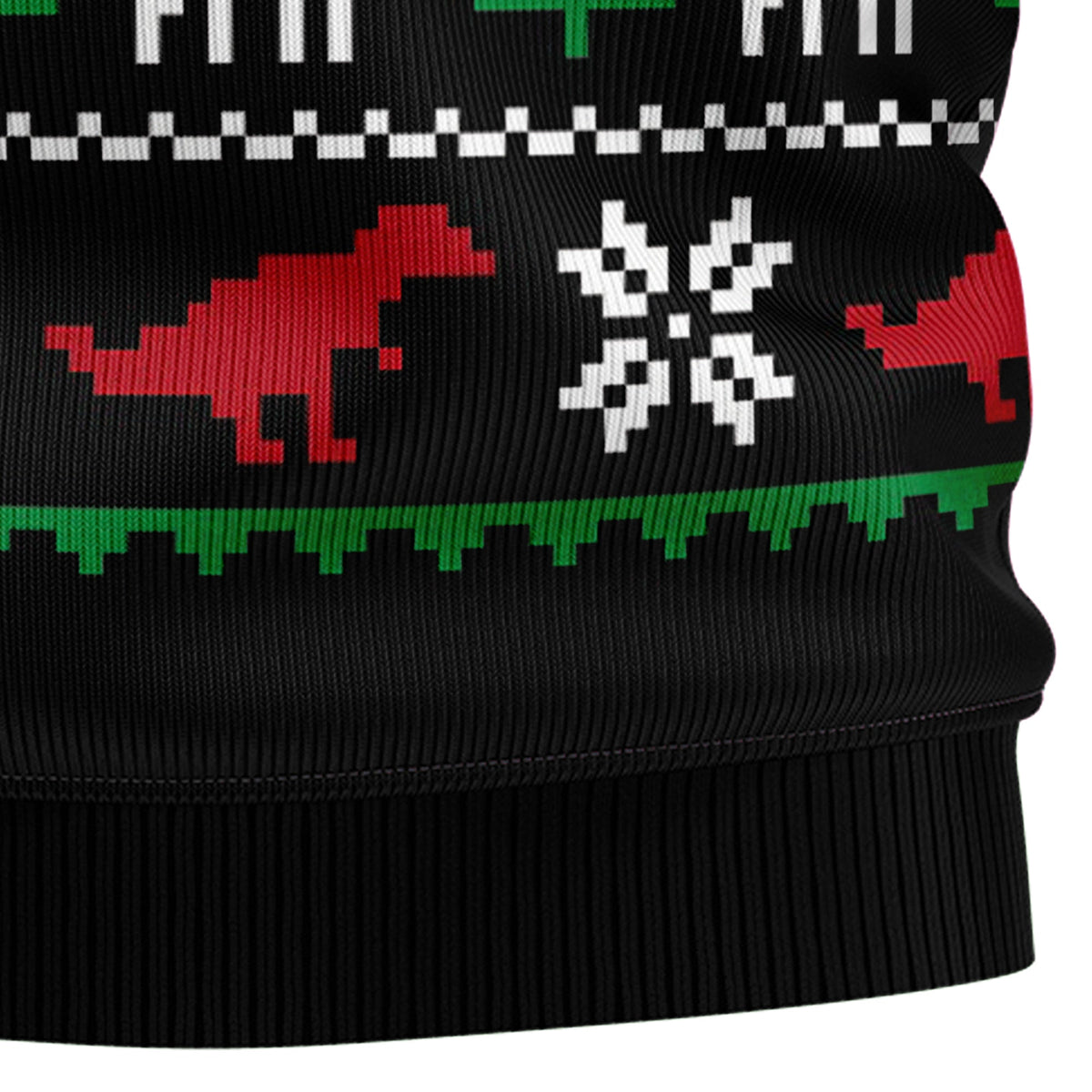 T-Rex Ugly Christmas Sweater, Dinosaur Christmas Sweater, Funny Holiday Sweater, Xmas Gift for Men and Women
