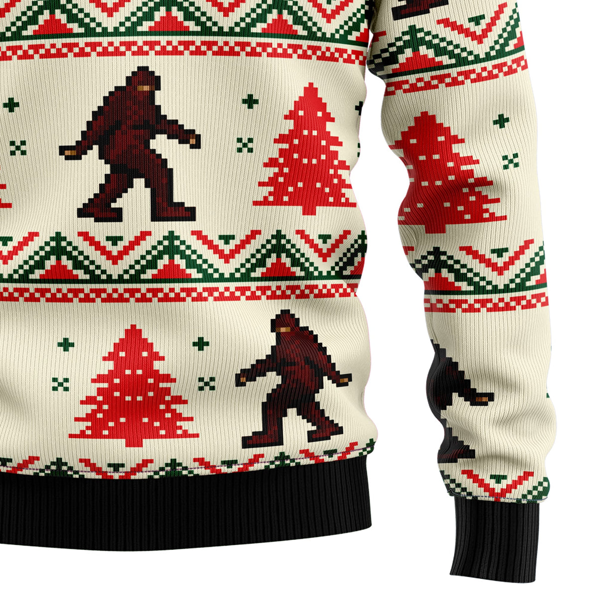 Amazing Bigfoot Ugly Christmas Sweater for Men and Women, Funny Holiday Party Outfit, Festive Christmas Gift