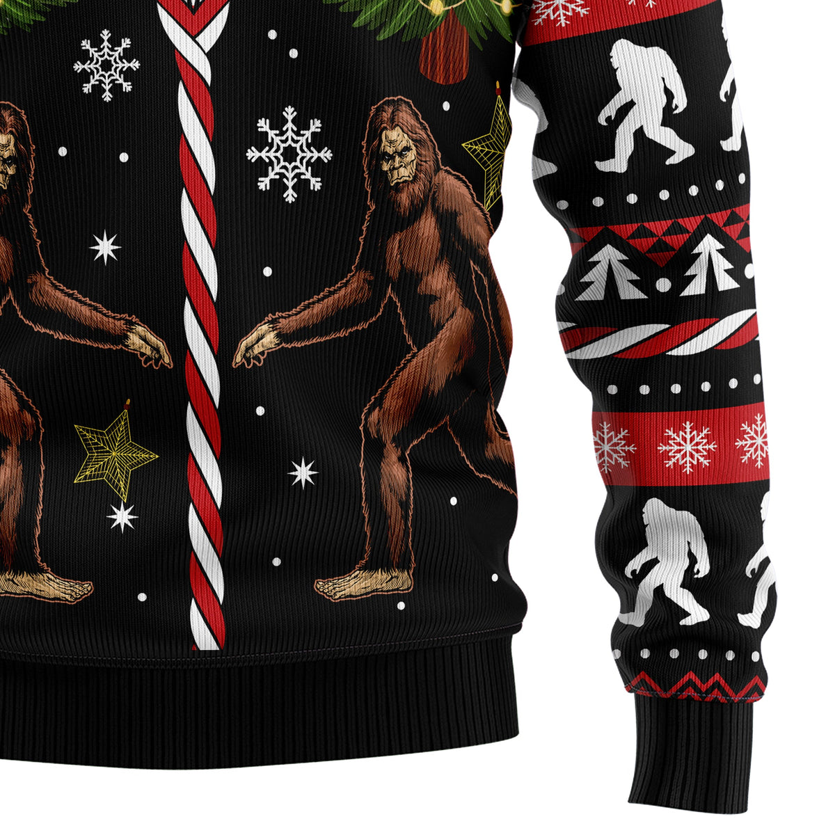 Vintage Bigfoot Ugly Christmas Sweater, Bigfoot Christmas Sweater, Sasquatch Holiday Gift for Men and Women