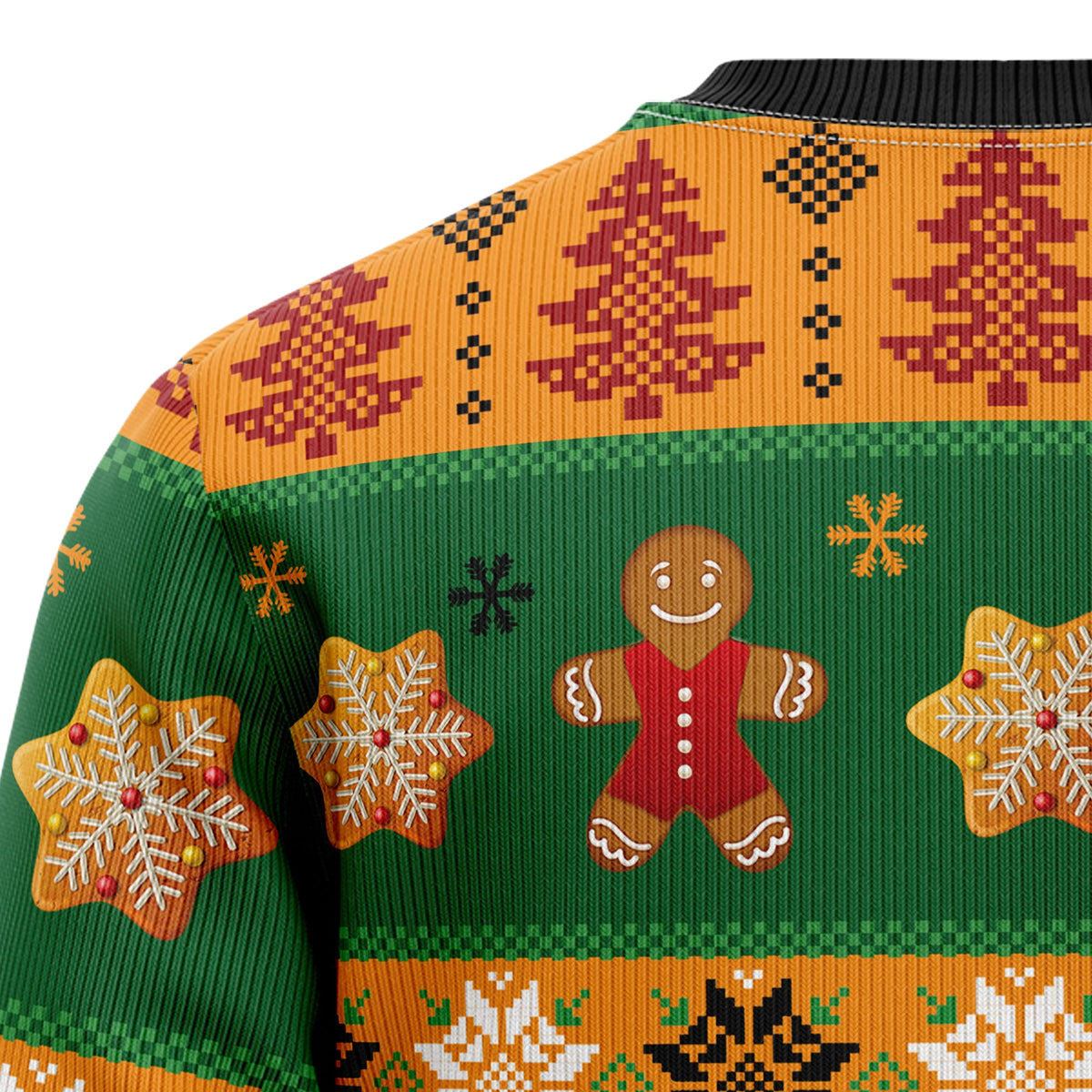 Oh Snap Gingerbread Ugly Christmas Sweater, Gingerbread Christmas Sweater, Funny Holiday Gift for Men and Women
