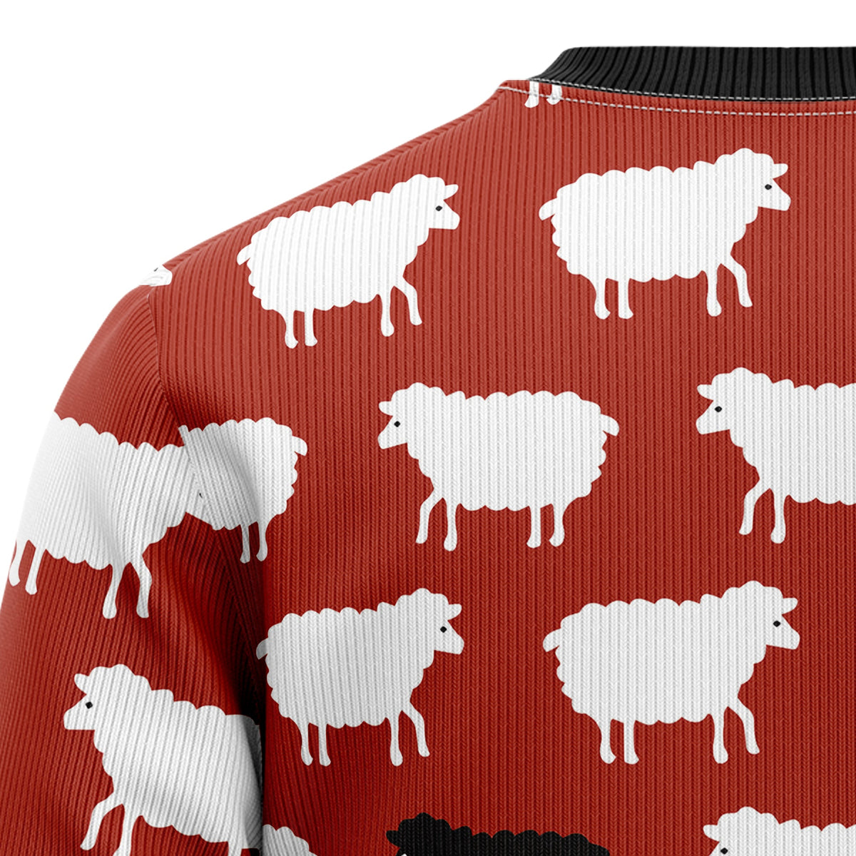 Sheep Black And White Ugly Christmas Sweater, Sheep Christmas Sweater, Farm Animal Holiday Gift for Men Women