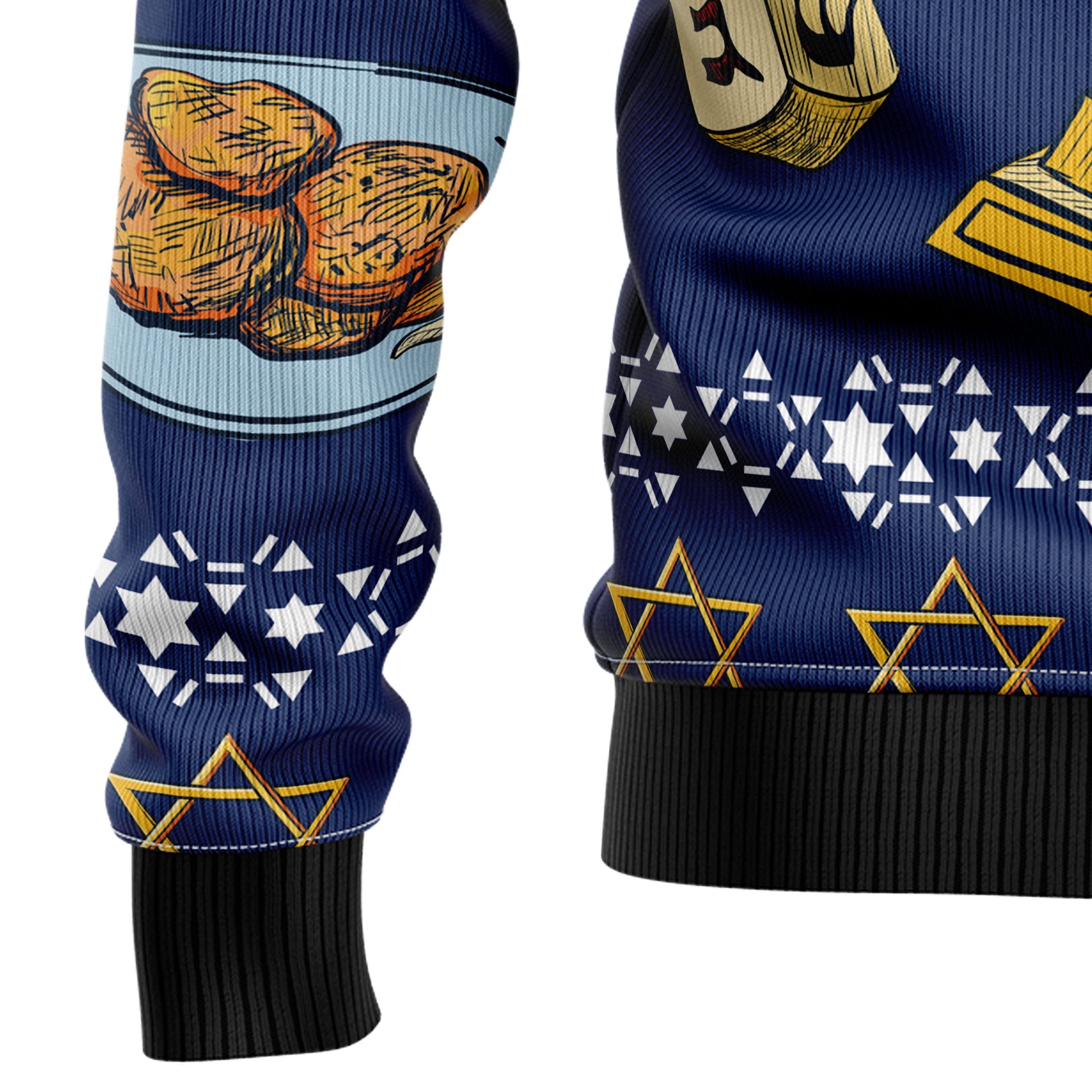 Jewish Hanukkah Ugly Christmas Sweater - Funny Holiday Party Pullover for Men and Women, Festive Christmas Gift 2026