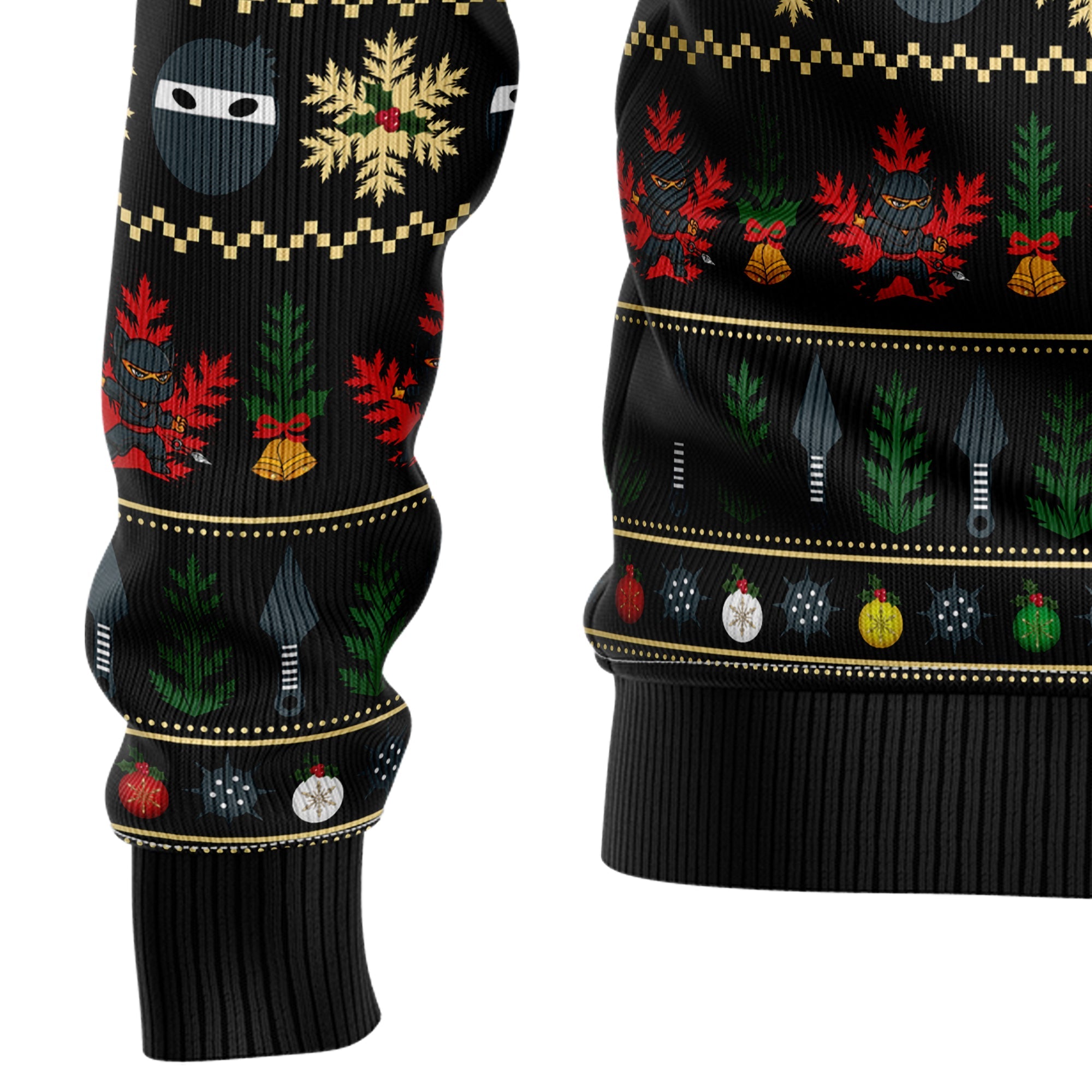 Ninja Cat Ugly Christmas Sweater - Funny Holiday Party Pullover for Men and Women, Festive Christmas Gift 2026