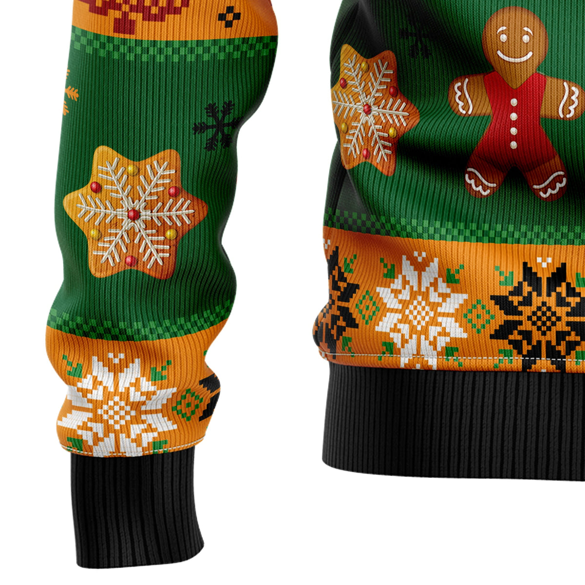 Oh Snap Gingerbread Ugly Christmas Sweater, Gingerbread Christmas Sweater, Funny Holiday Gift for Men and Women