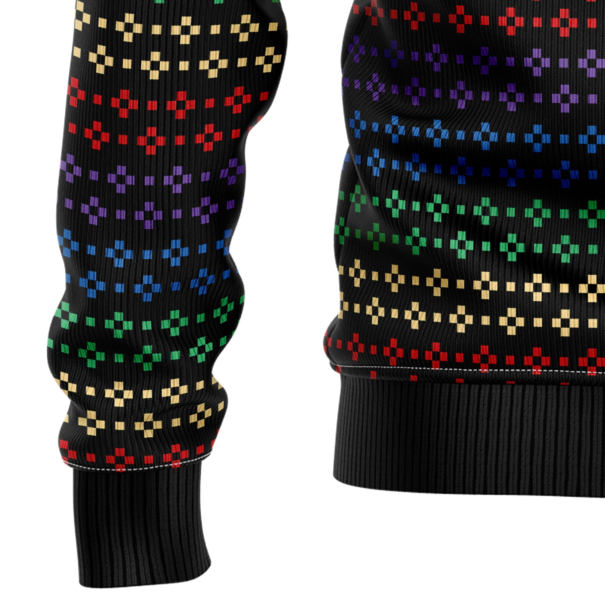 Rainbow Pride Ugly Christmas Sweater - LGBT Rainbow, Unisex Holiday Party Pullover, Funny Christmas Gift for Men Women