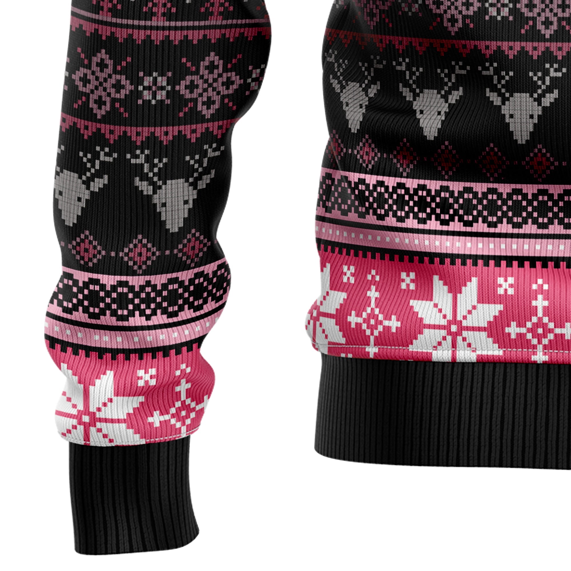 Flamingo Naughty List Ugly Christmas Sweater - Unisex Holiday Party Pullover, Funny Christmas Gift for Men Women