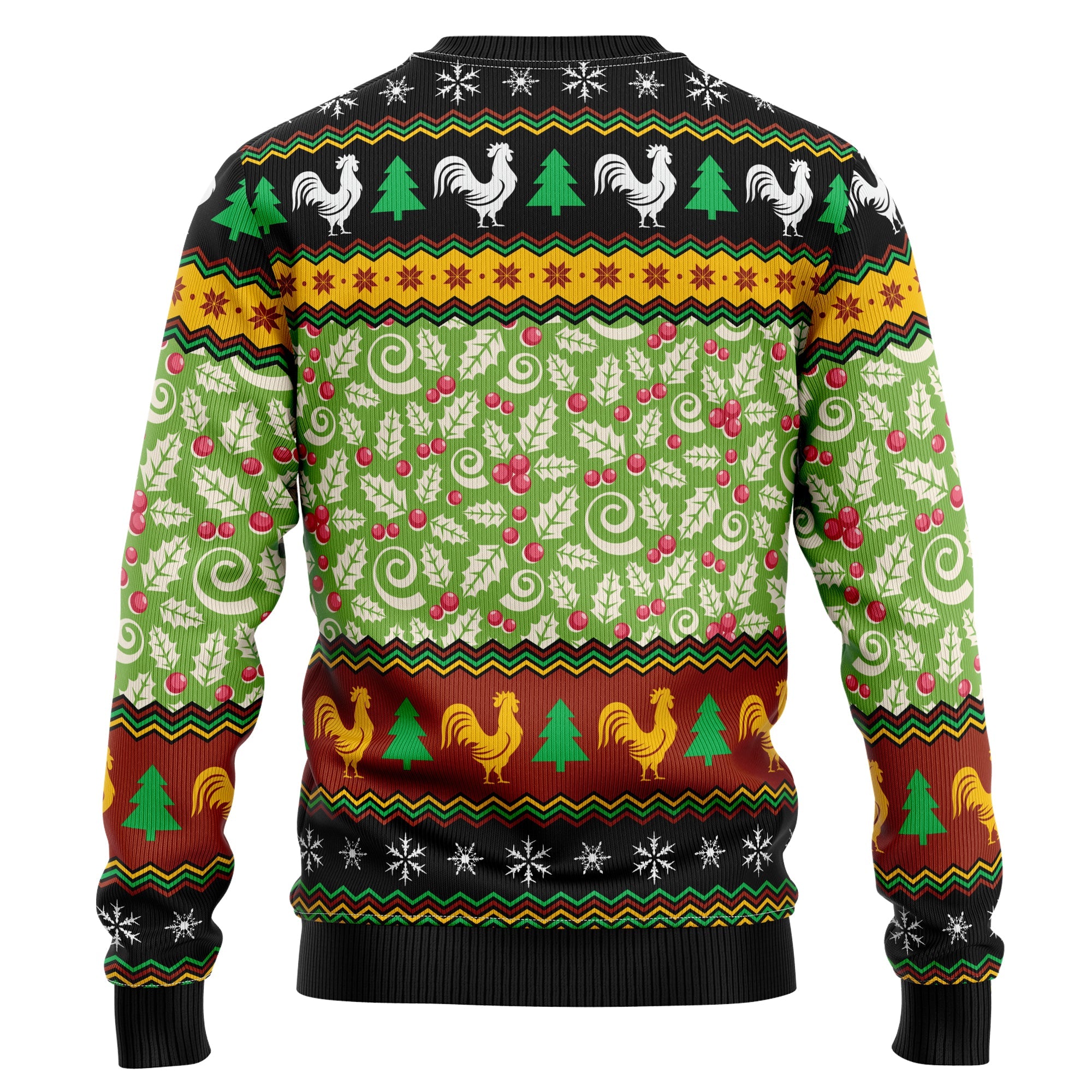 Chicken Cluck-ry Christmas Ugly Christmas Sweater, Chicken Lover Holiday Sweater, Farm Xmas Gift for Men Women