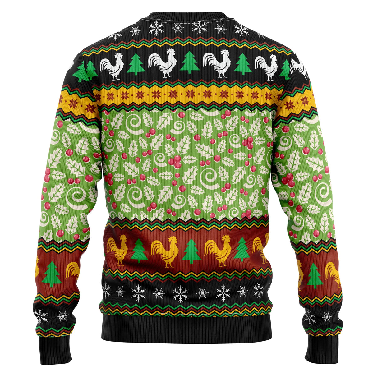 Chicken Cluck-ry Christmas Ugly Christmas Sweater, Chicken Lover Holiday Sweater, Farm Xmas Gift for Men Women