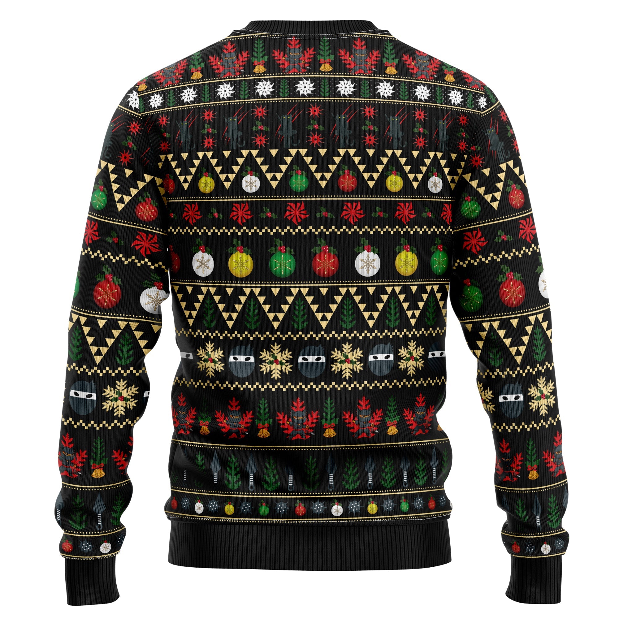 Ninja Cat Ugly Christmas Sweater - Funny Holiday Party Pullover for Men and Women, Festive Christmas Gift 2026