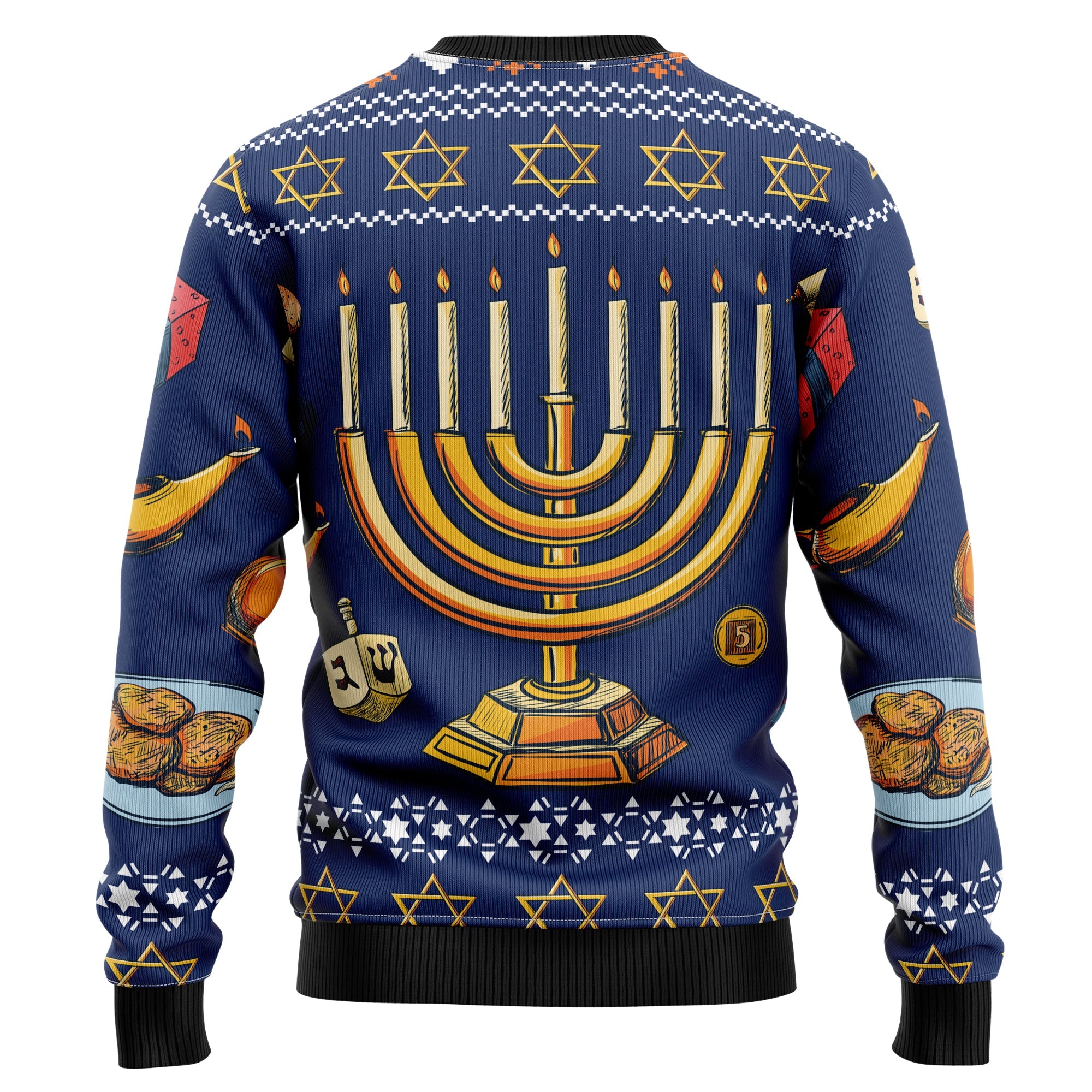 Jewish Hanukkah Ugly Christmas Sweater - Funny Holiday Party Pullover for Men and Women, Festive Christmas Gift 2026