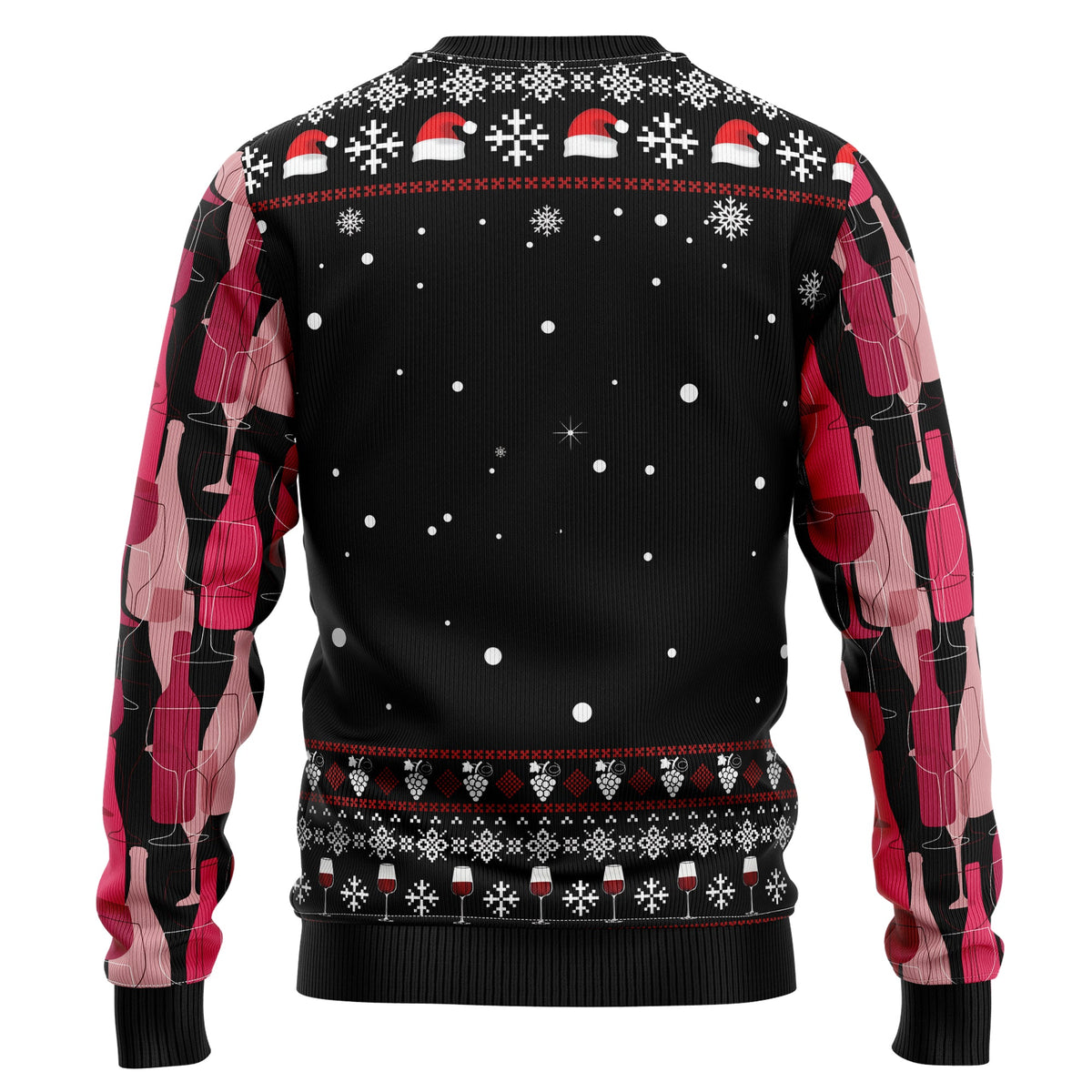 Wine Red Christmas Ugly Christmas Sweater, Wine Lover Christmas Sweater, Funny Holiday Gift for Men and Women