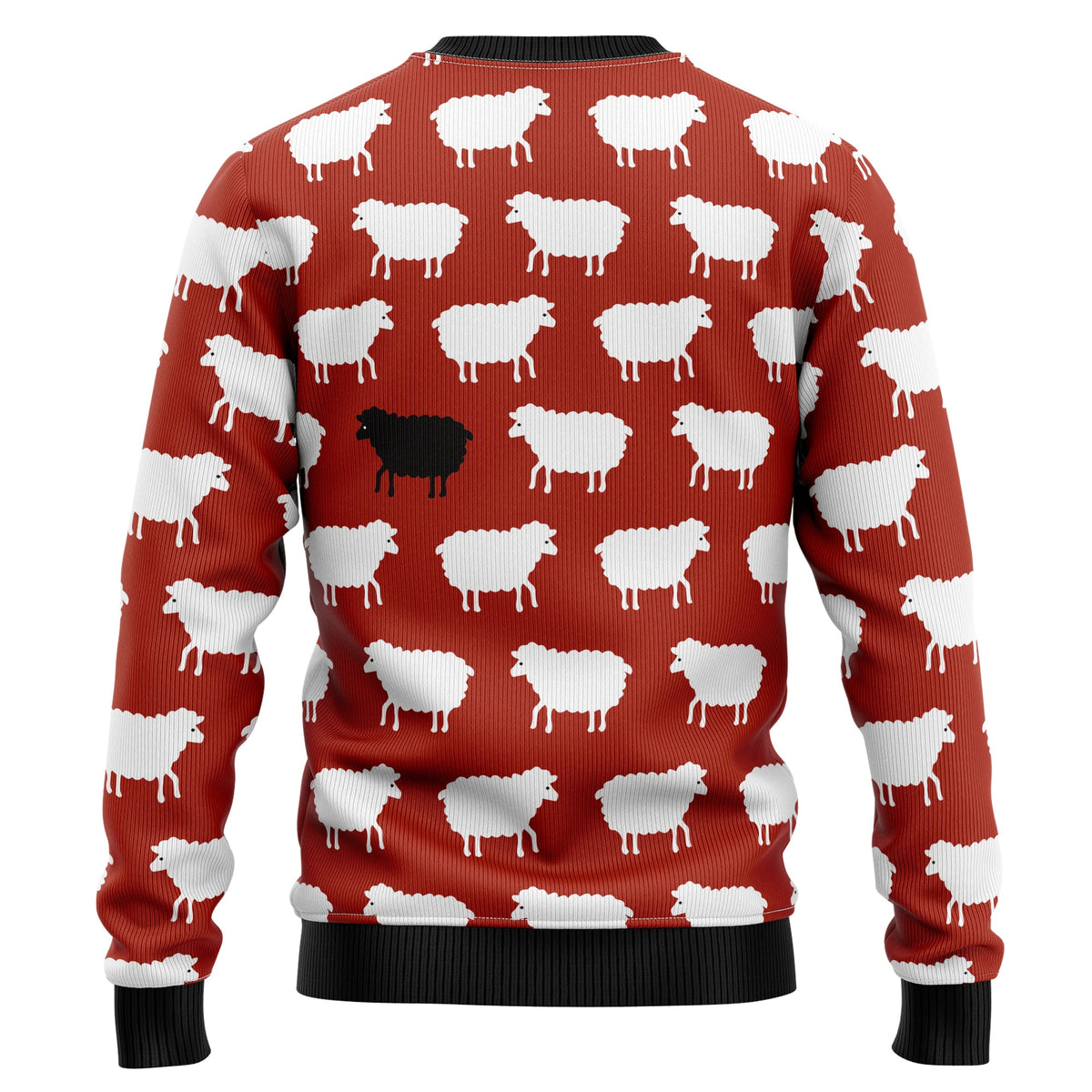 Sheep Black And White Ugly Christmas Sweater, Sheep Christmas Sweater, Farm Animal Holiday Gift for Men Women