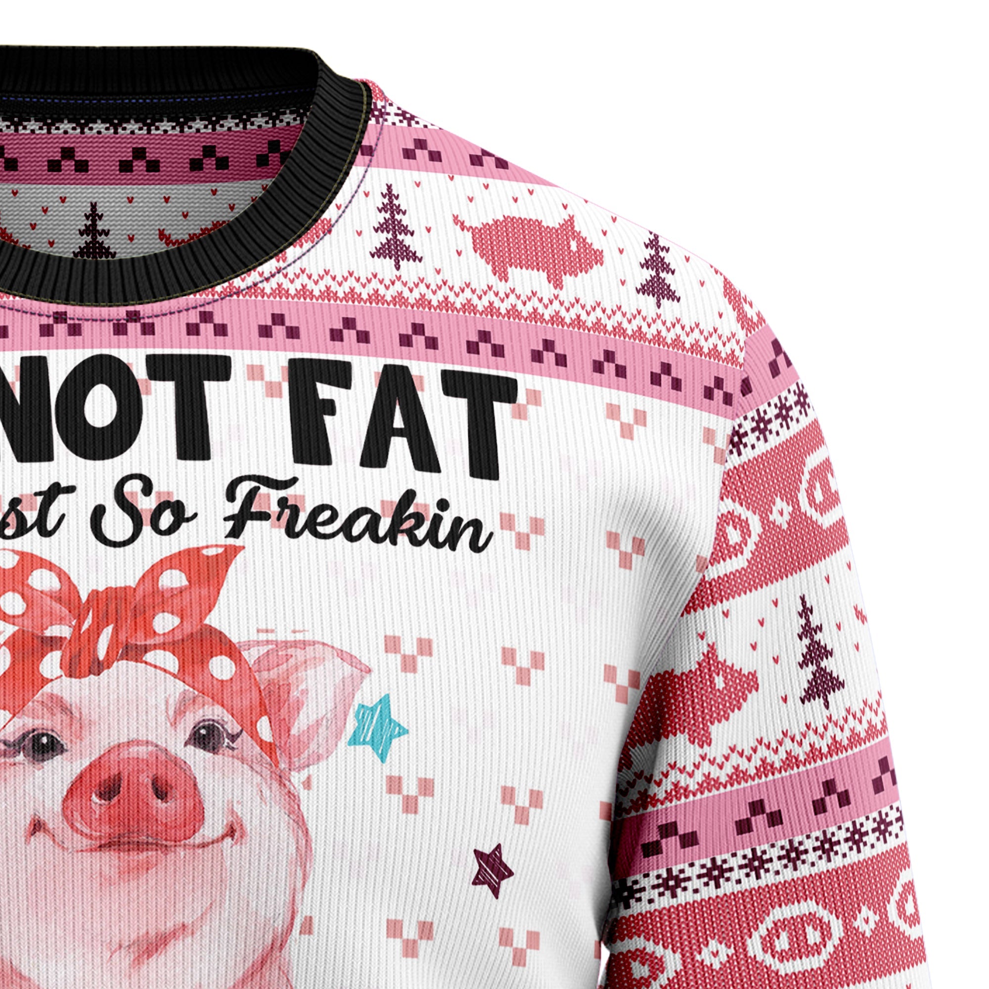 Pig Overflows Ugly Christmas Sweater - Funny Holiday Party Pullover for Men and Women, Festive Christmas Gift 2026