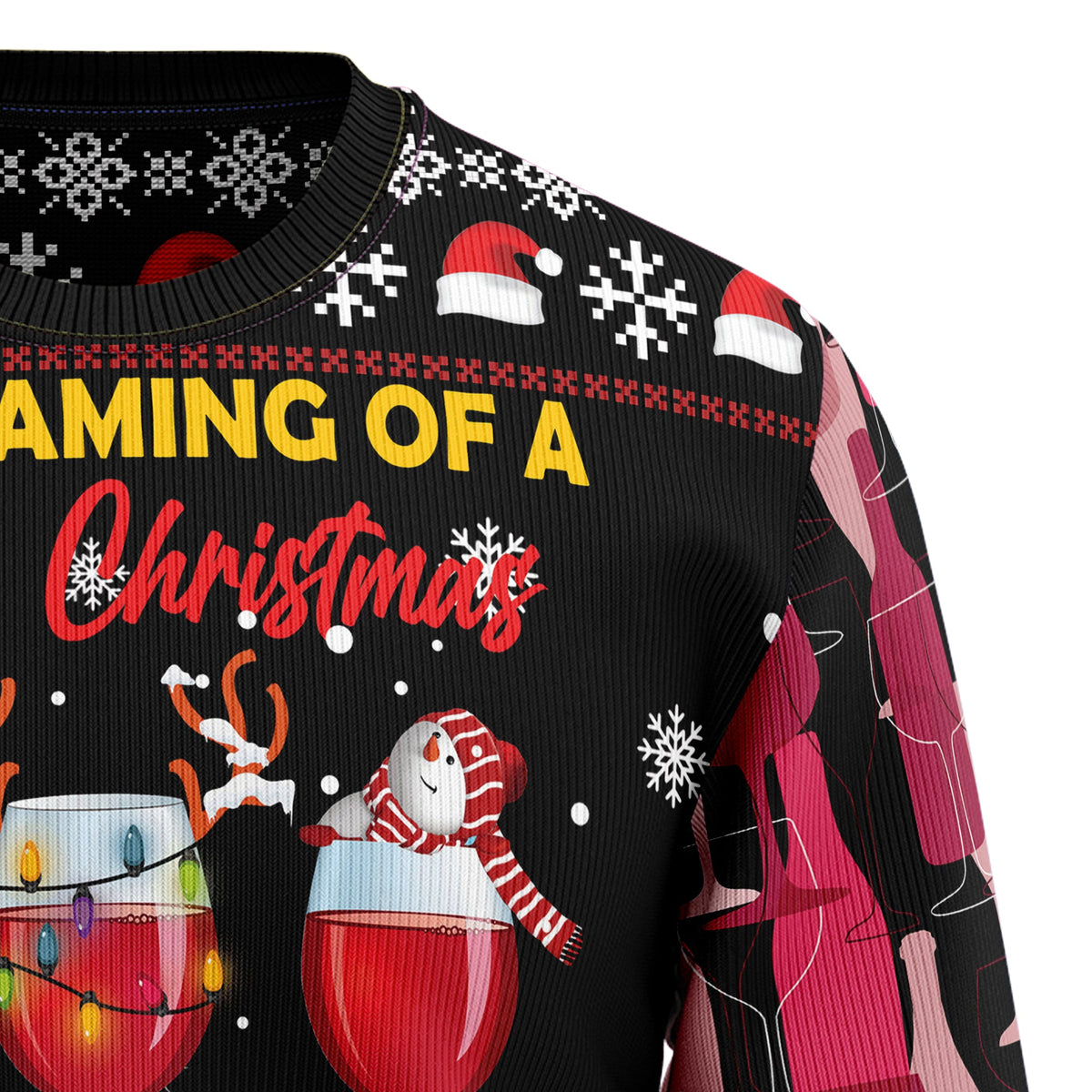 Wine Red Christmas Ugly Christmas Sweater, Wine Lover Christmas Sweater, Funny Holiday Gift for Men and Women
