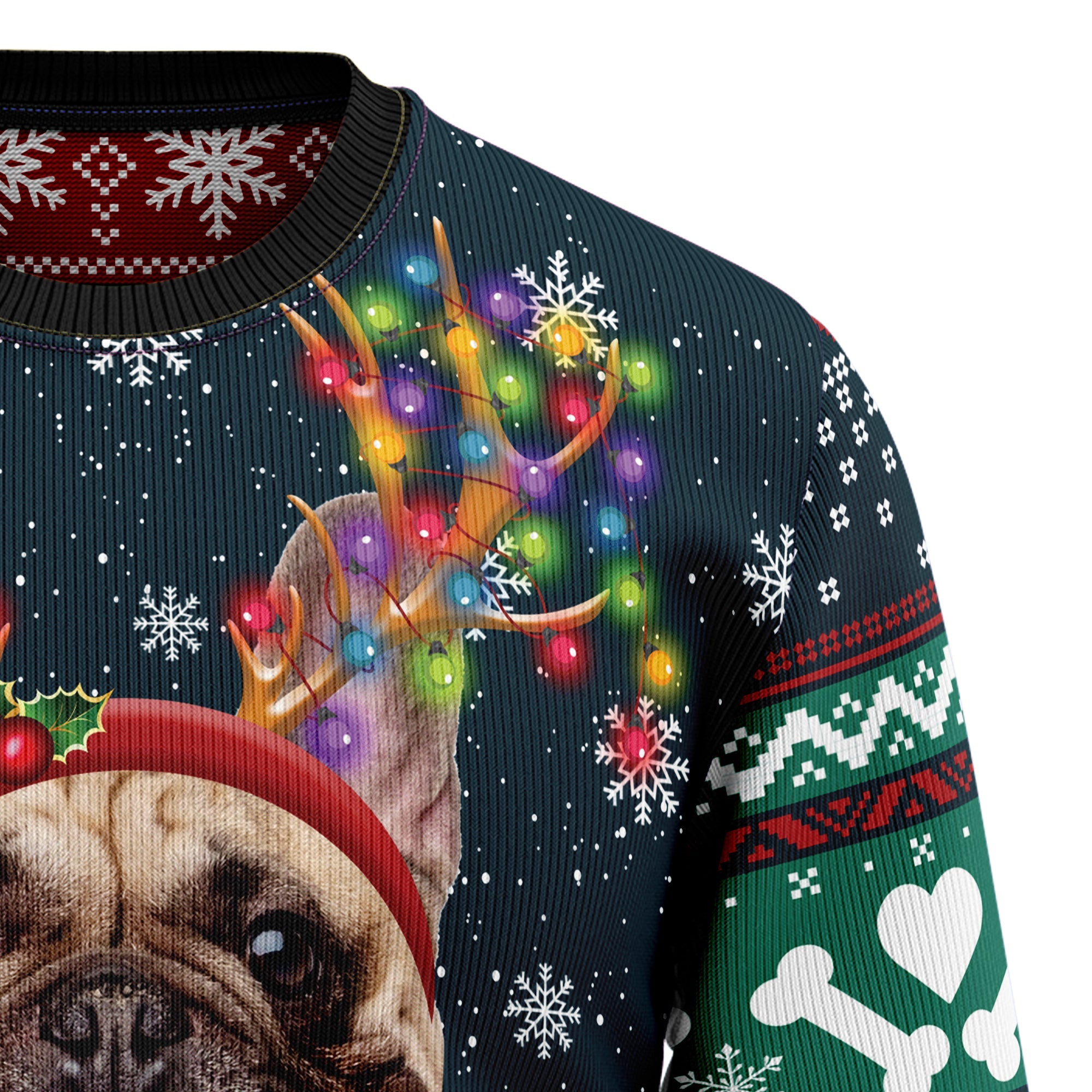 Cool French Bulldog Ugly Christmas Sweater, Funny Holiday Party Pullover for Men and Women, Festive Christmas Gift 2026