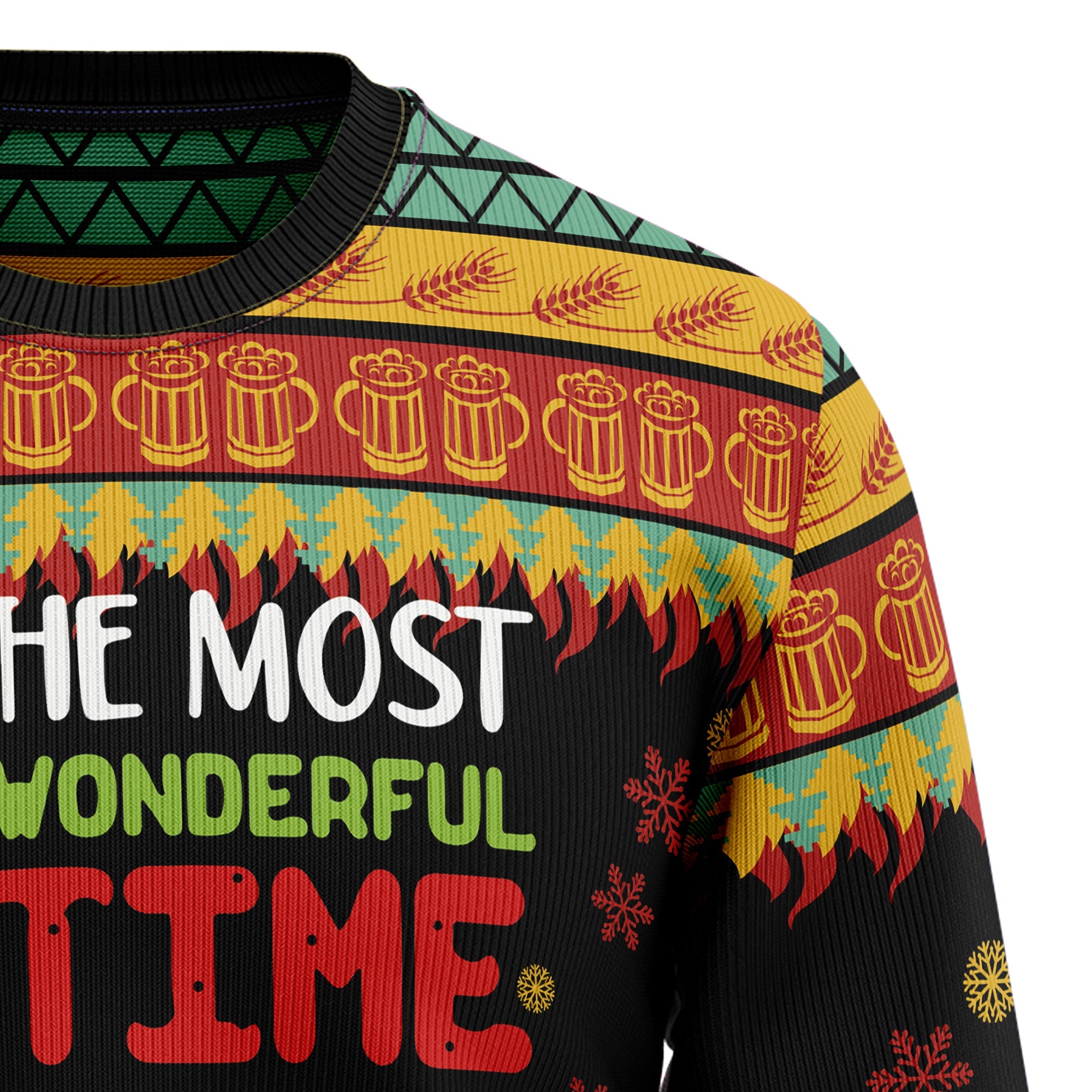 Beer Season Ugly Christmas Sweater - Funny Holiday Party Pullover for Men and Women, Festive Christmas Gift 2026