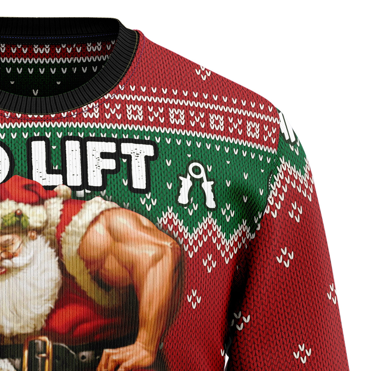 No Lift No Gift Ugly Christmas Sweater, Weightlifting Christmas Sweater, Gym Lover Holiday Gift for Men Women